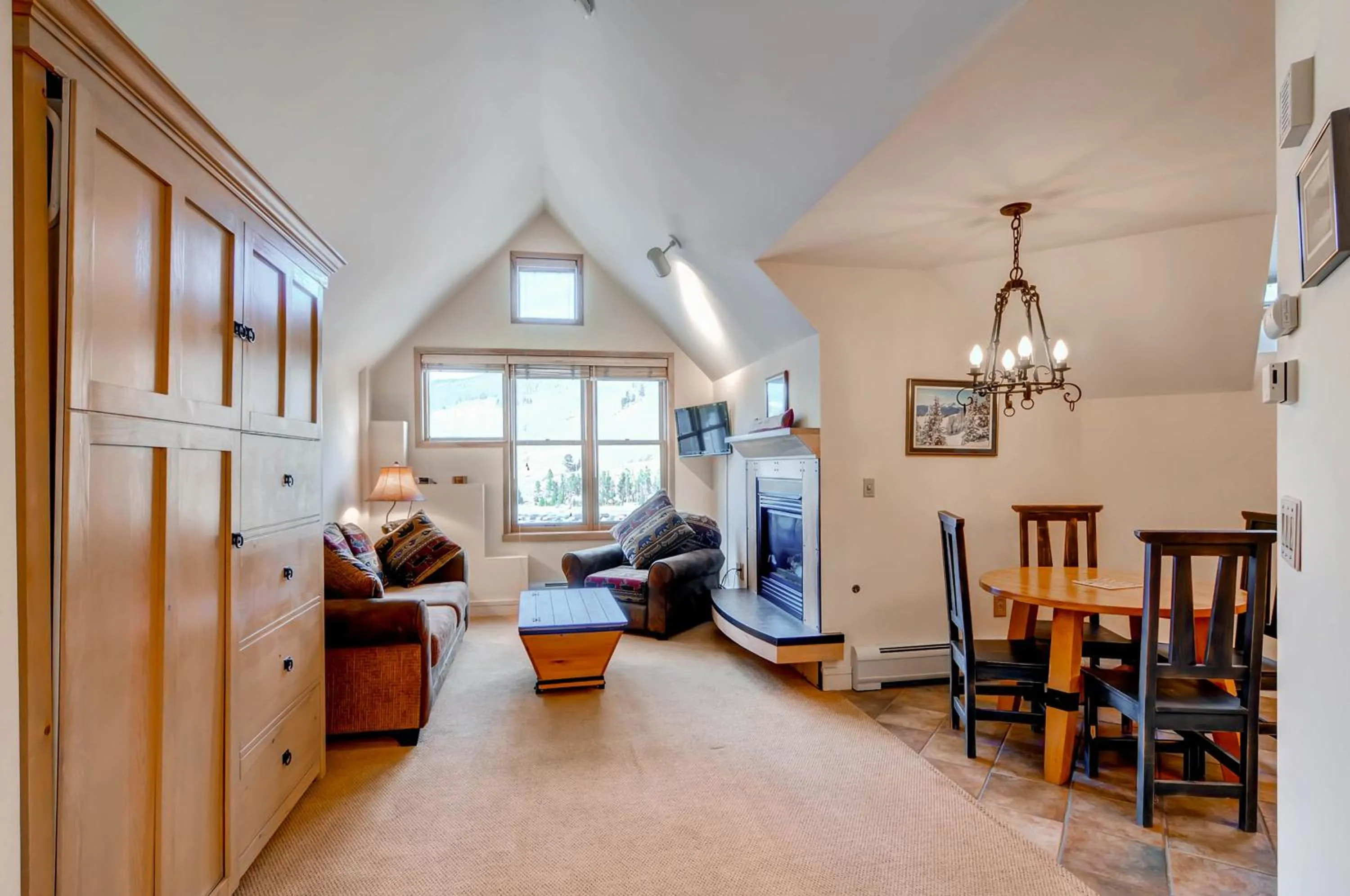 Living room, Seating Area in River Run Village by Keystone Resort