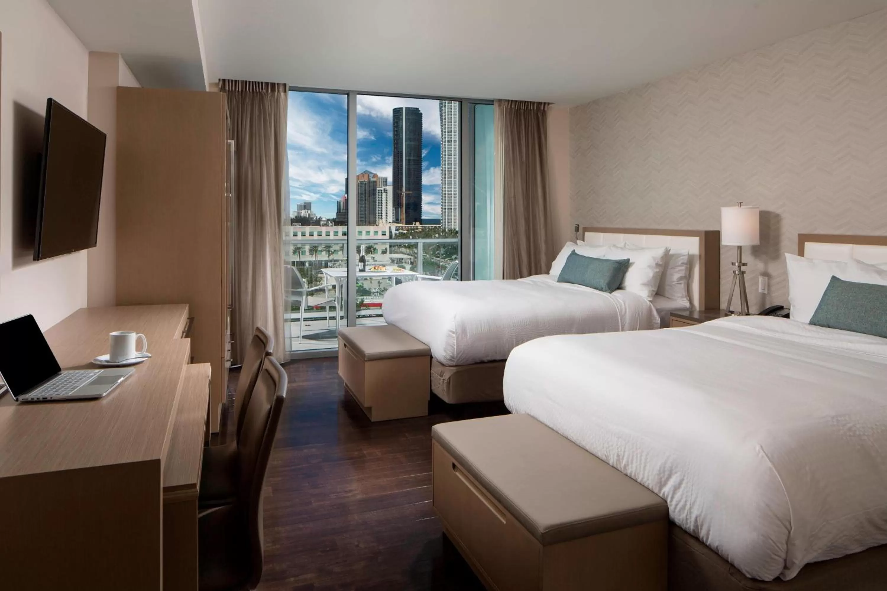 Photo of the whole room, Bed in Residence Inn Miami Sunny Isles Beach