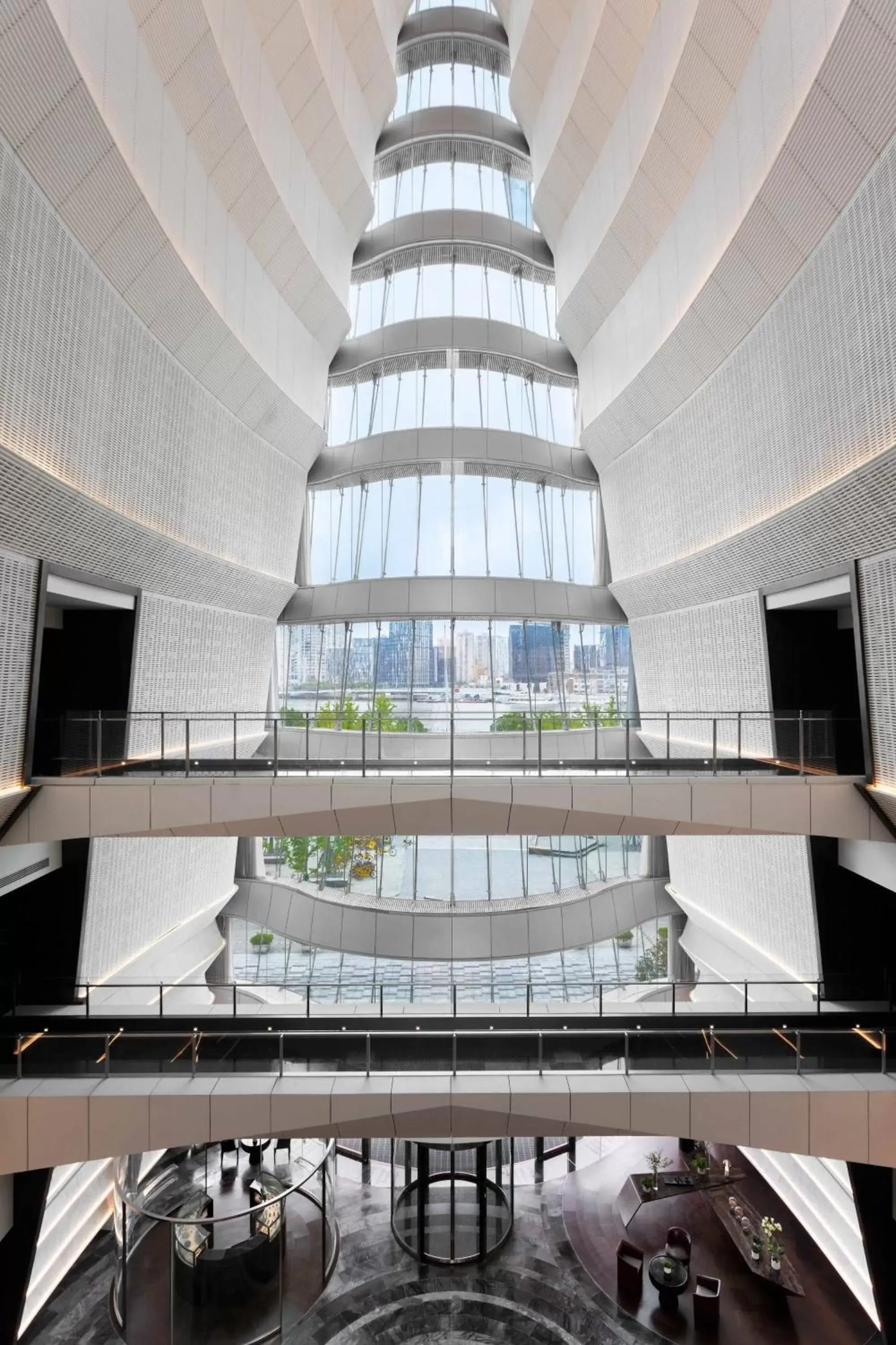 Lobby or reception in JW Marriott Marquis Hotel Shanghai Pudong