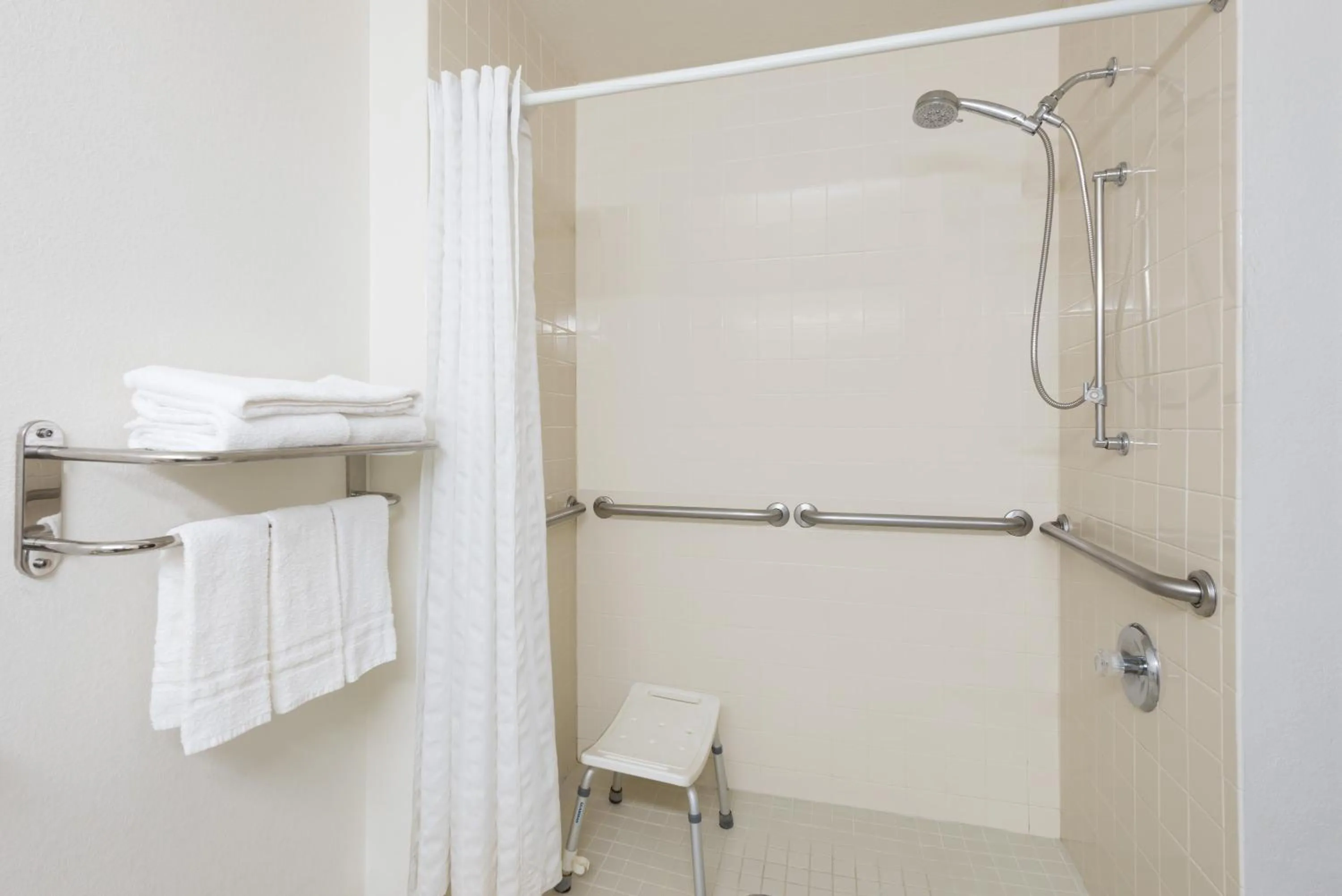 Bathroom in Super 8 by Wyndham Morgantown