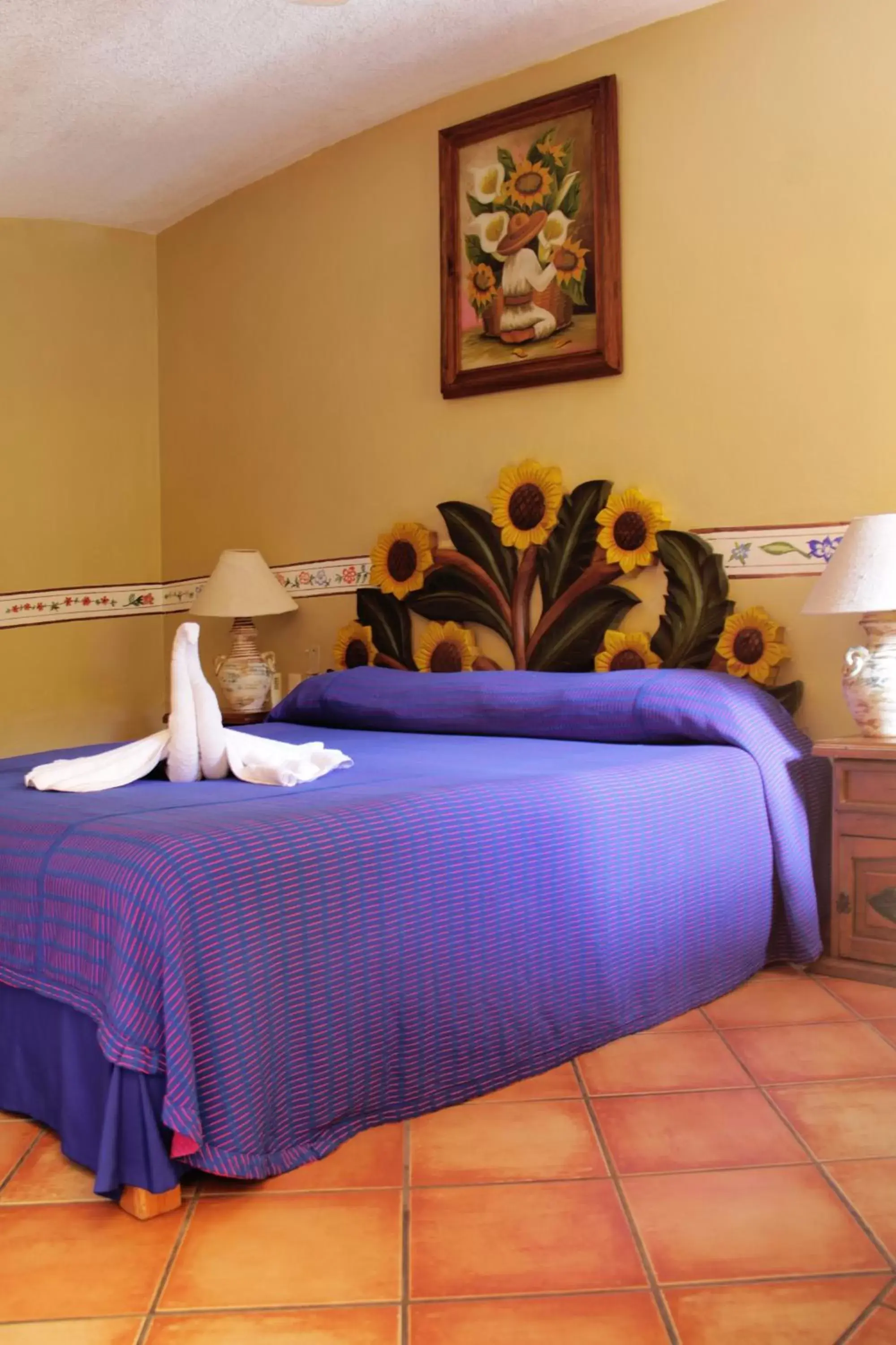 Bed in Hacienda Del Caribe Hotel
