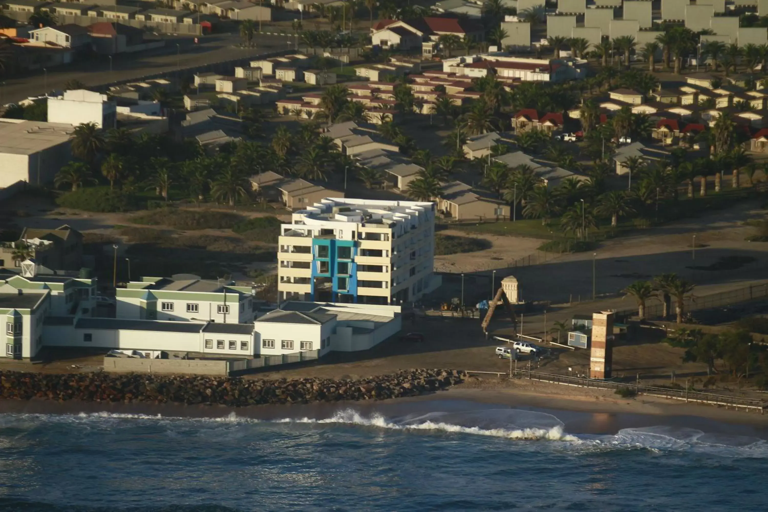 Bird's eye view, Bird's-eye View in Beach Hotel Swakopmund