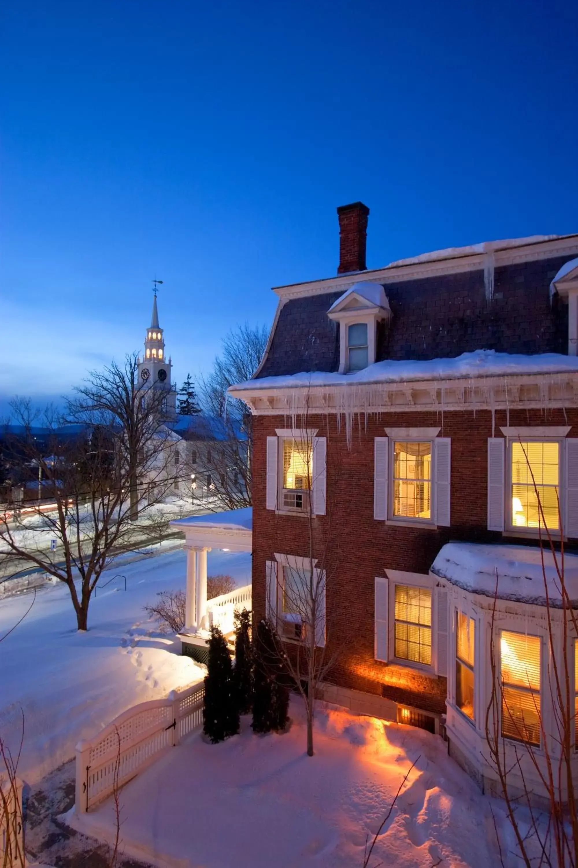 View (from property/room), Winter in Middlebury Inn