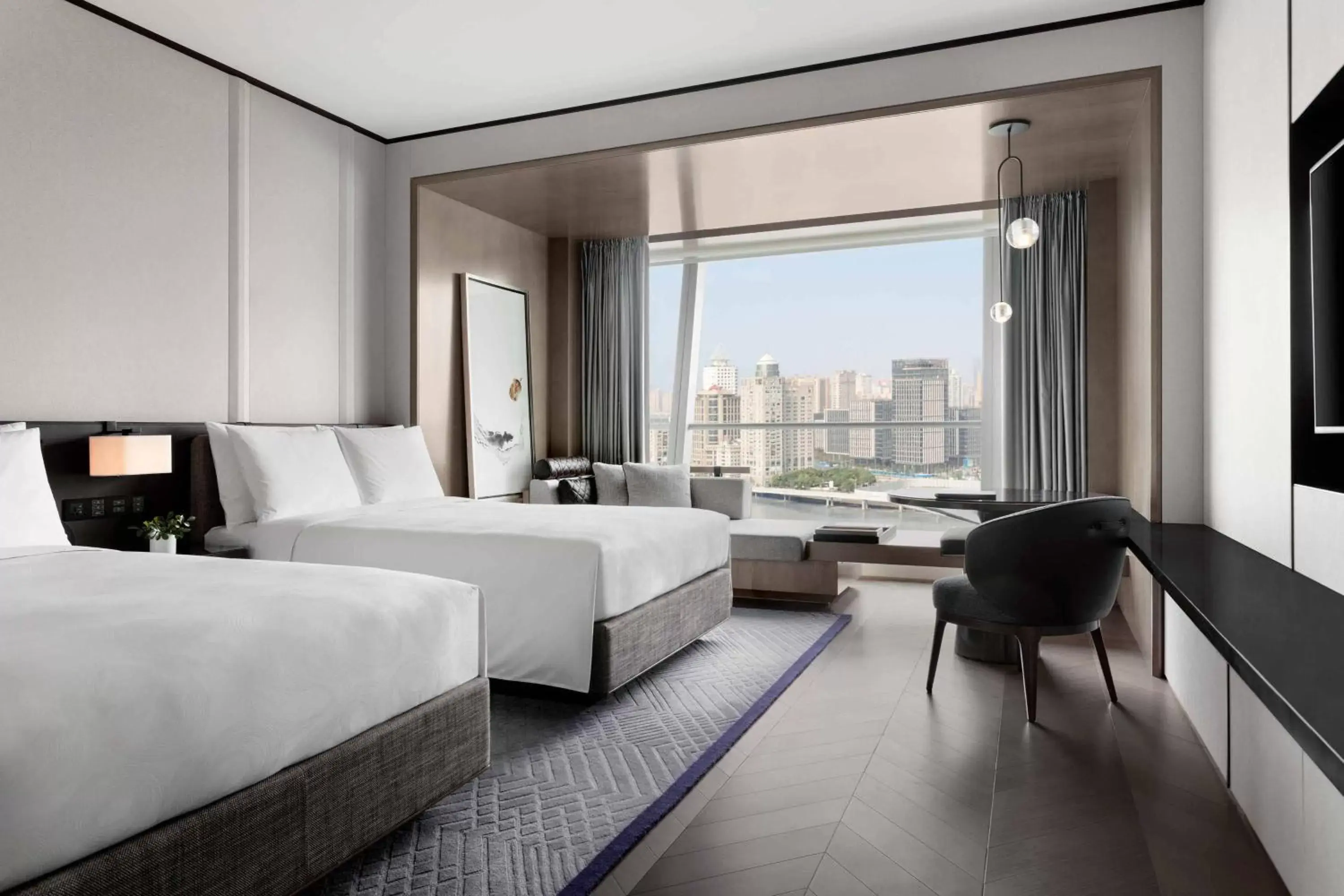 Photo of the whole room in JW Marriott Marquis Hotel Shanghai Pudong