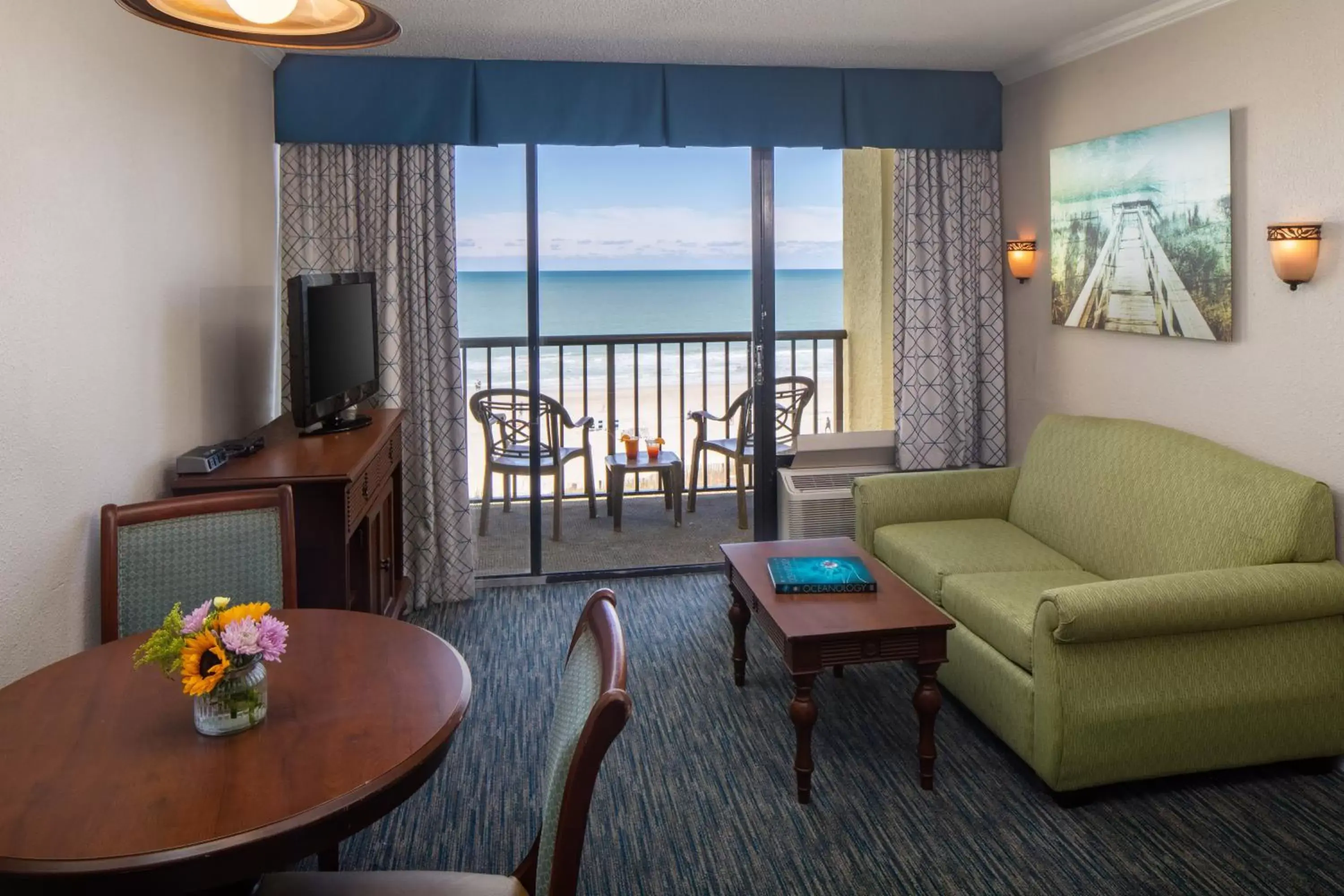 TV and multimedia, Seating Area in Sea Crest Oceanfront Resort