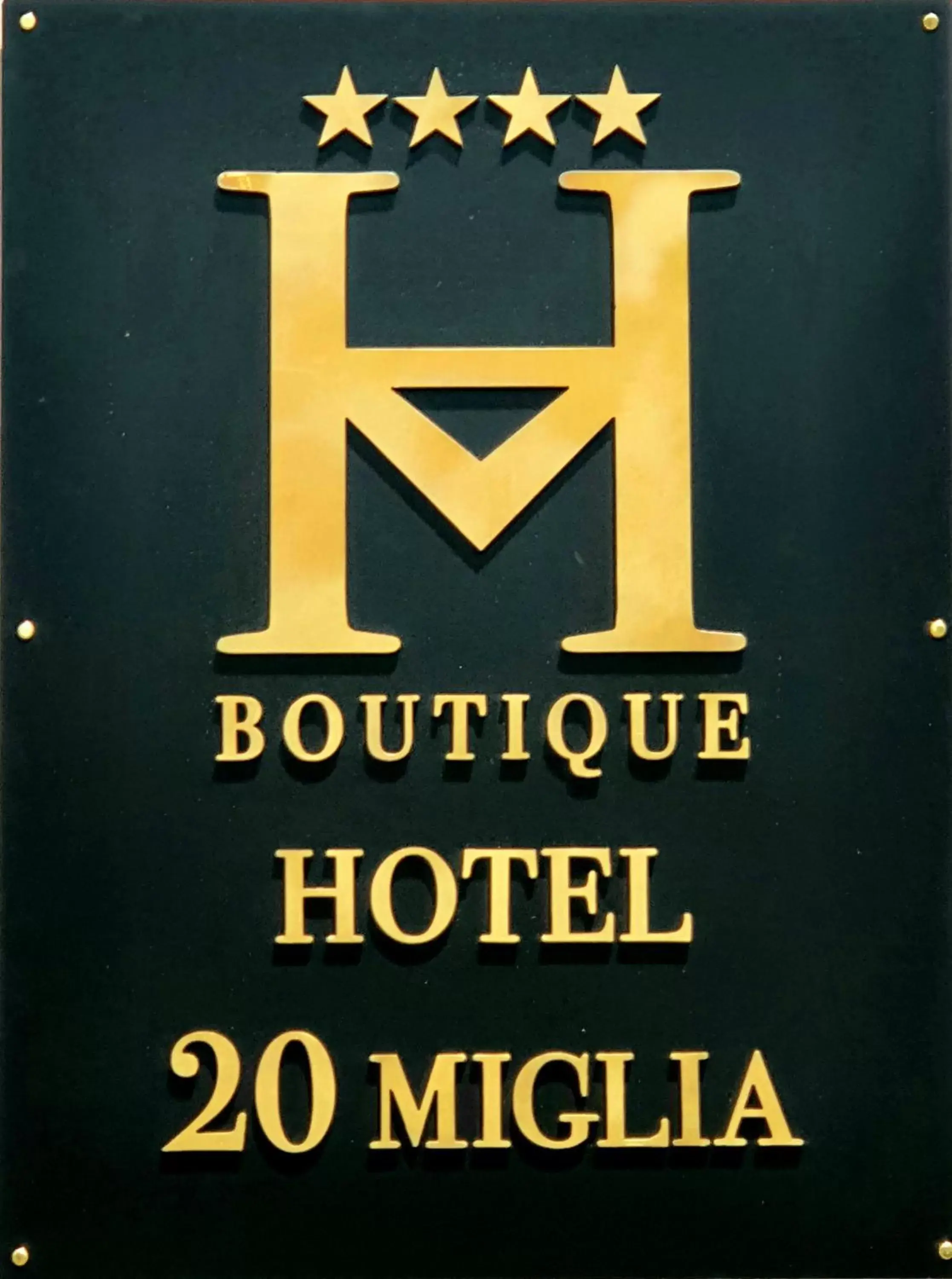 Property logo or sign in 20 Miglia Boutique Hotel