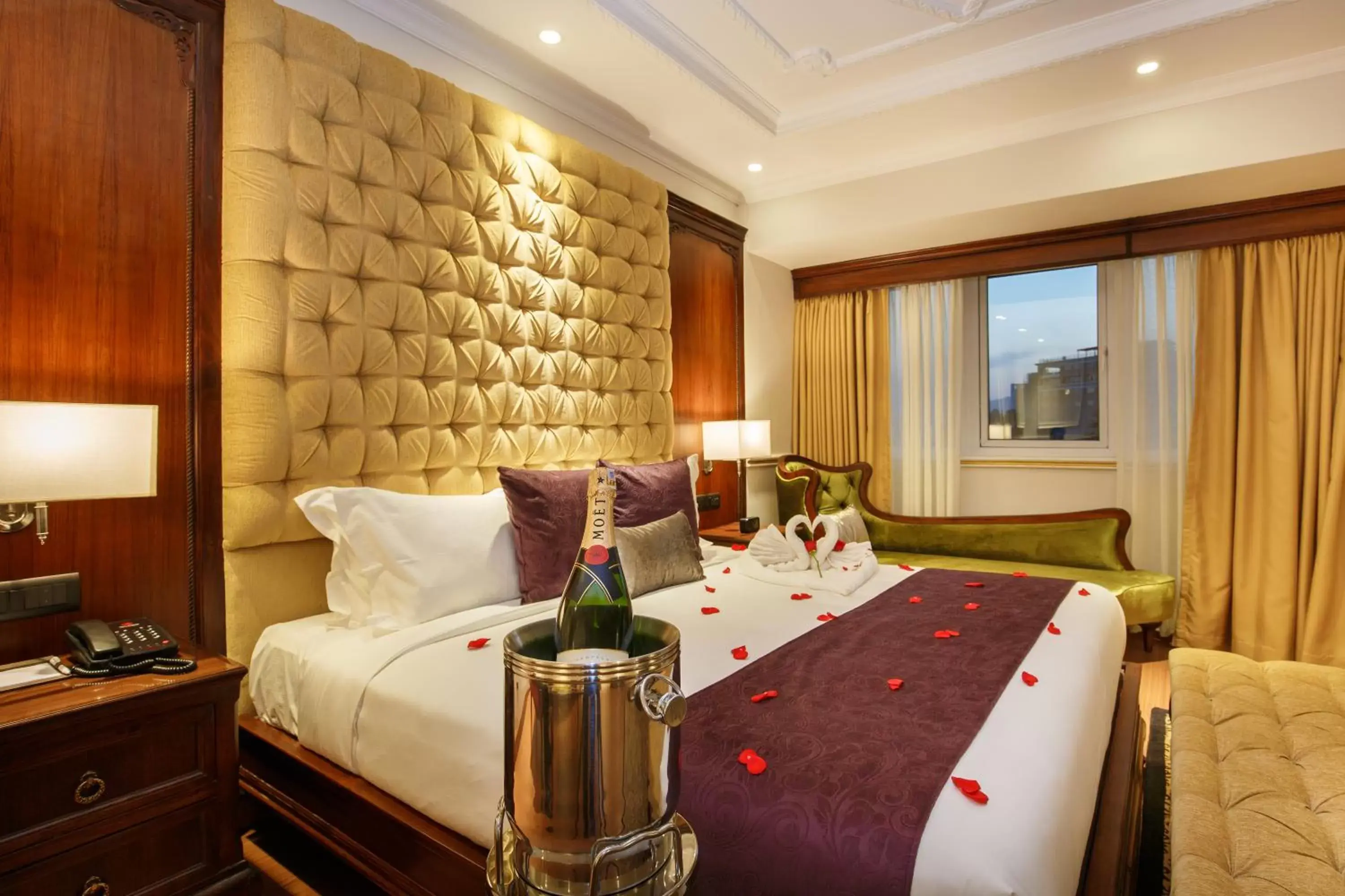 City view, Bed in Hotel Shanker-Palatial Heritage Kathmandu City view, Bed in Hotel Shanker-Palatial Heritage Kathmandu