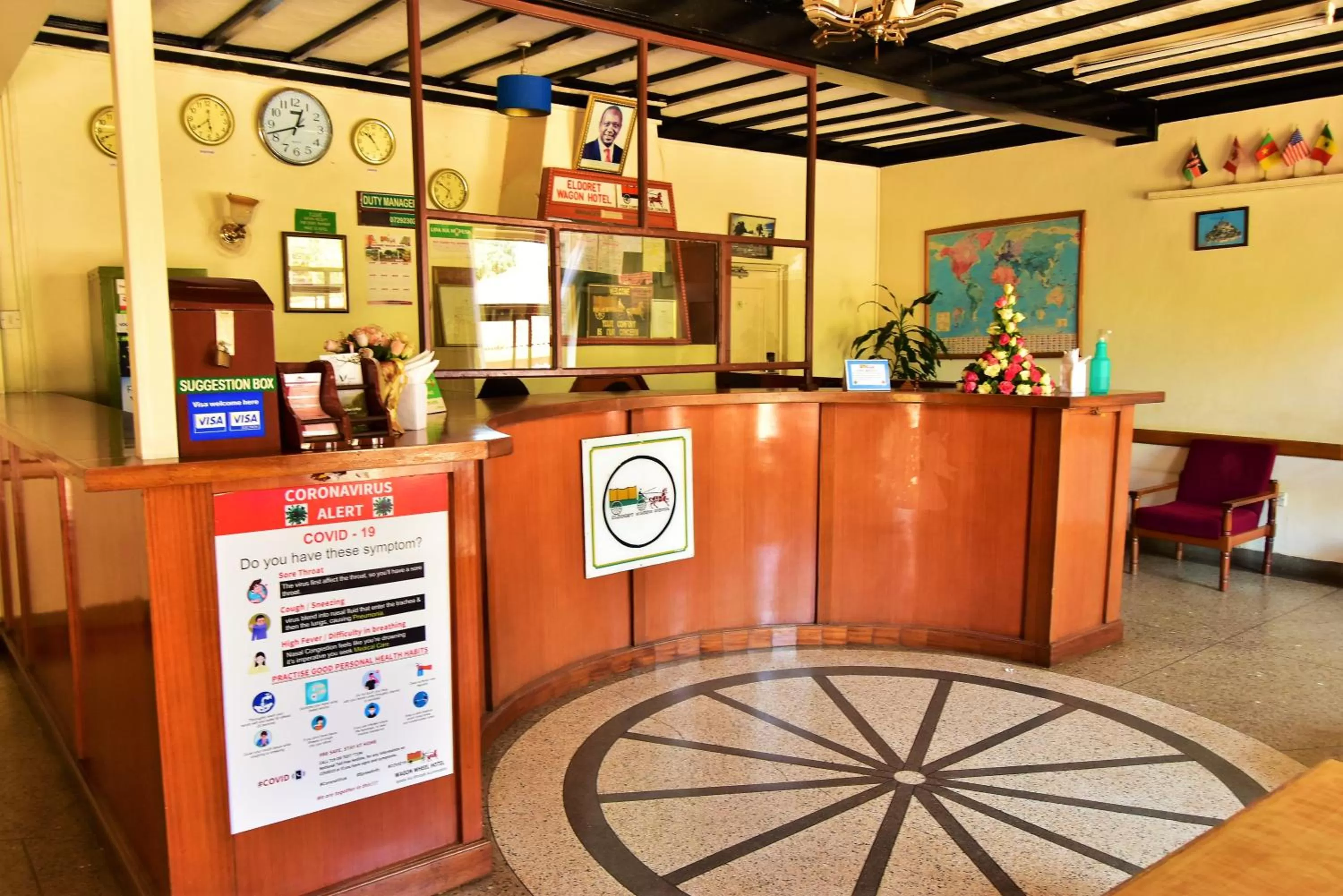 Lobby or reception in Wagon Wheel Hotel Eldoret