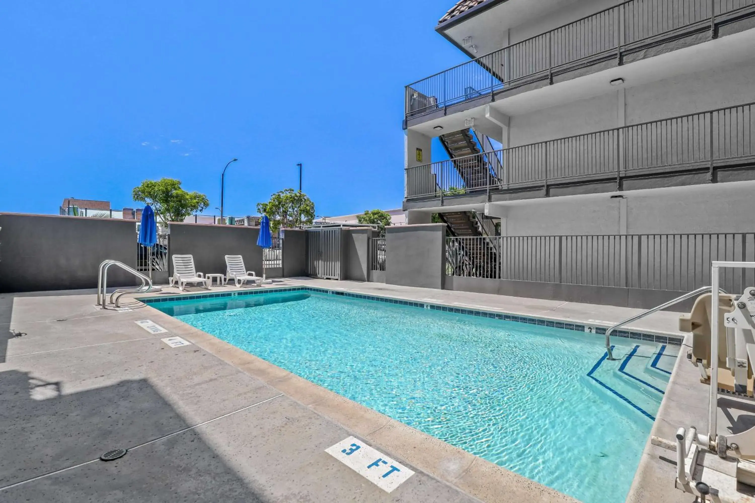 Pool view, Swimming Pool in Motel 6-Escondido, CA