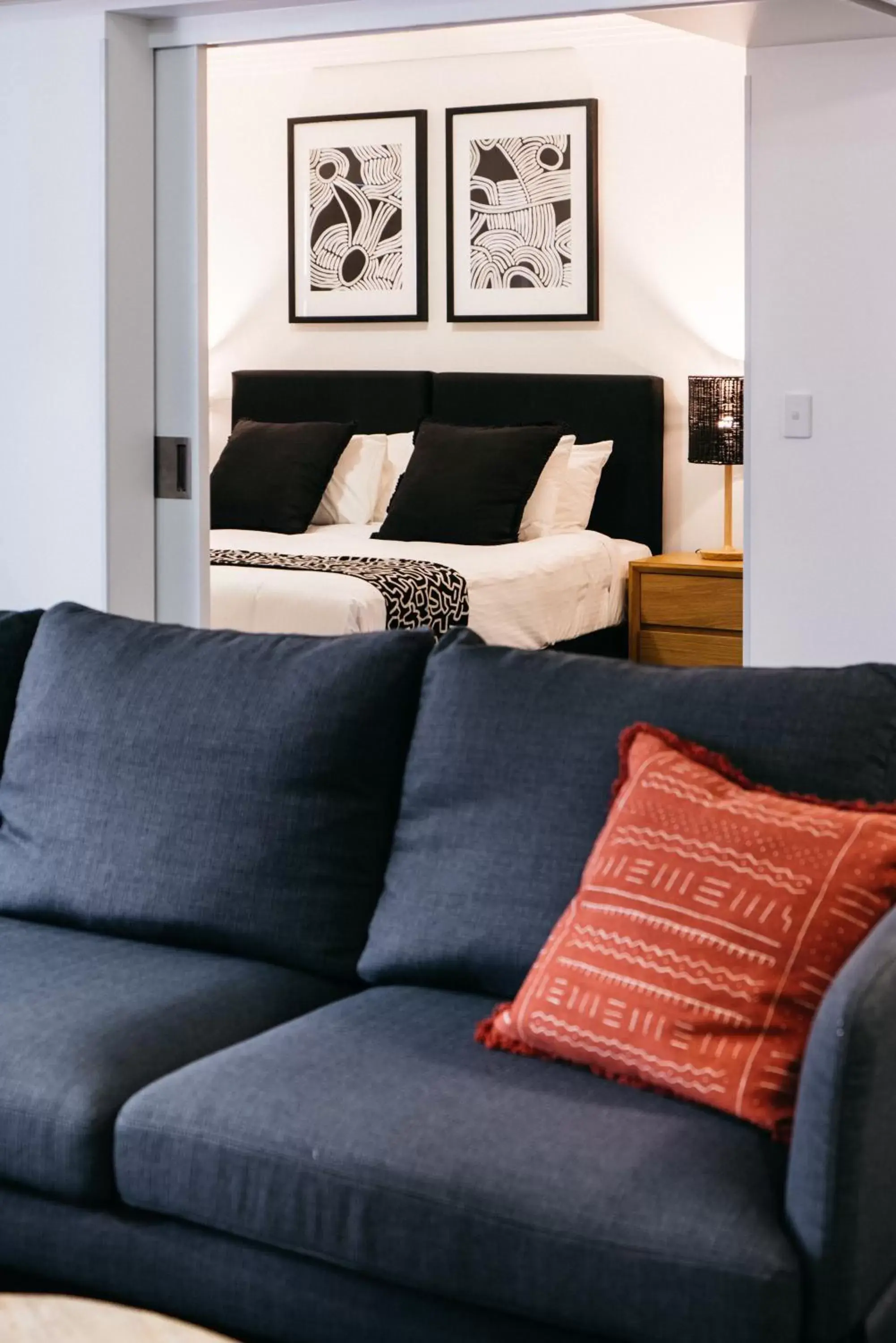 Living room, Seating Area in Gabba Central Apartments