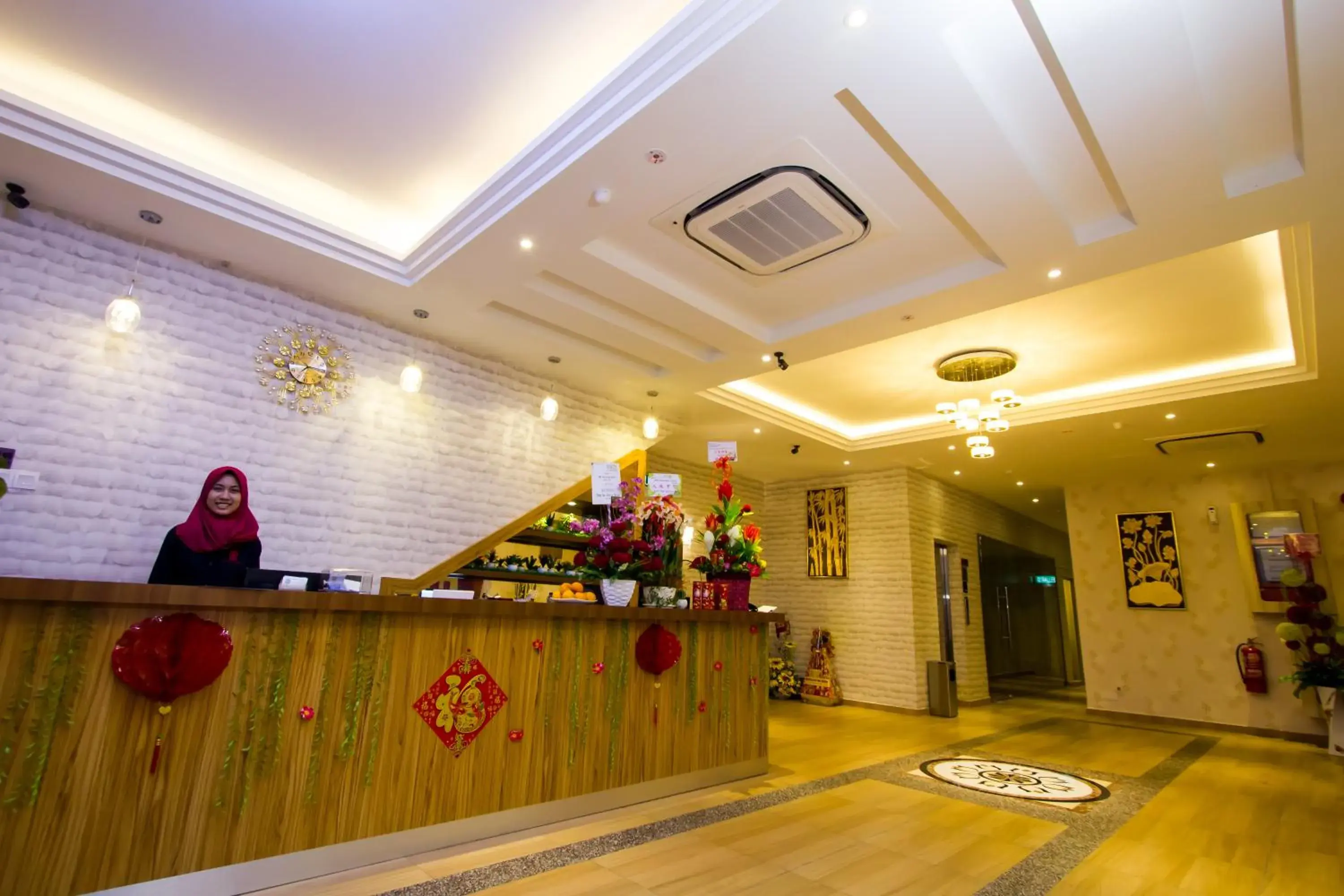 Decorative detail, Lobby/Reception in 888 Boutique Hotel