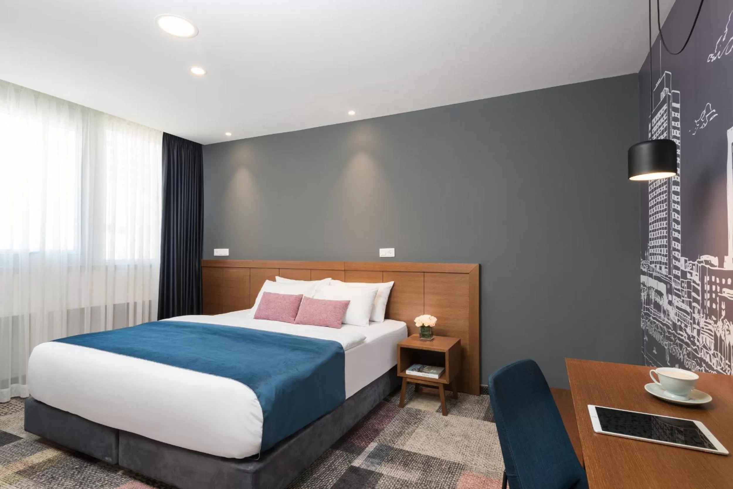 Photo of the whole room, Bed in Embassy Hotel Tel Aviv