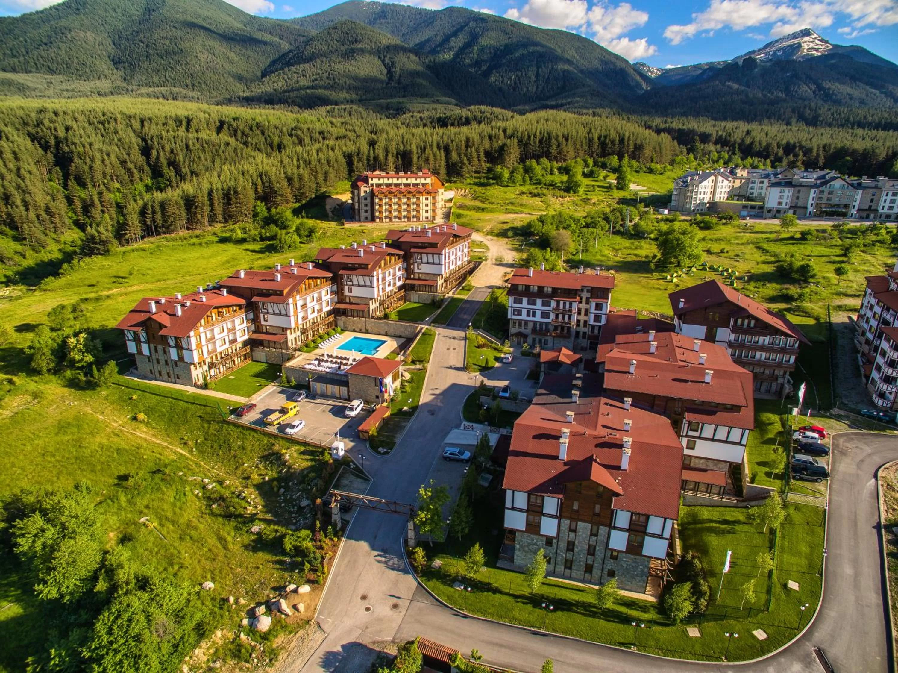 Bird's eye view in Green Life Bansko