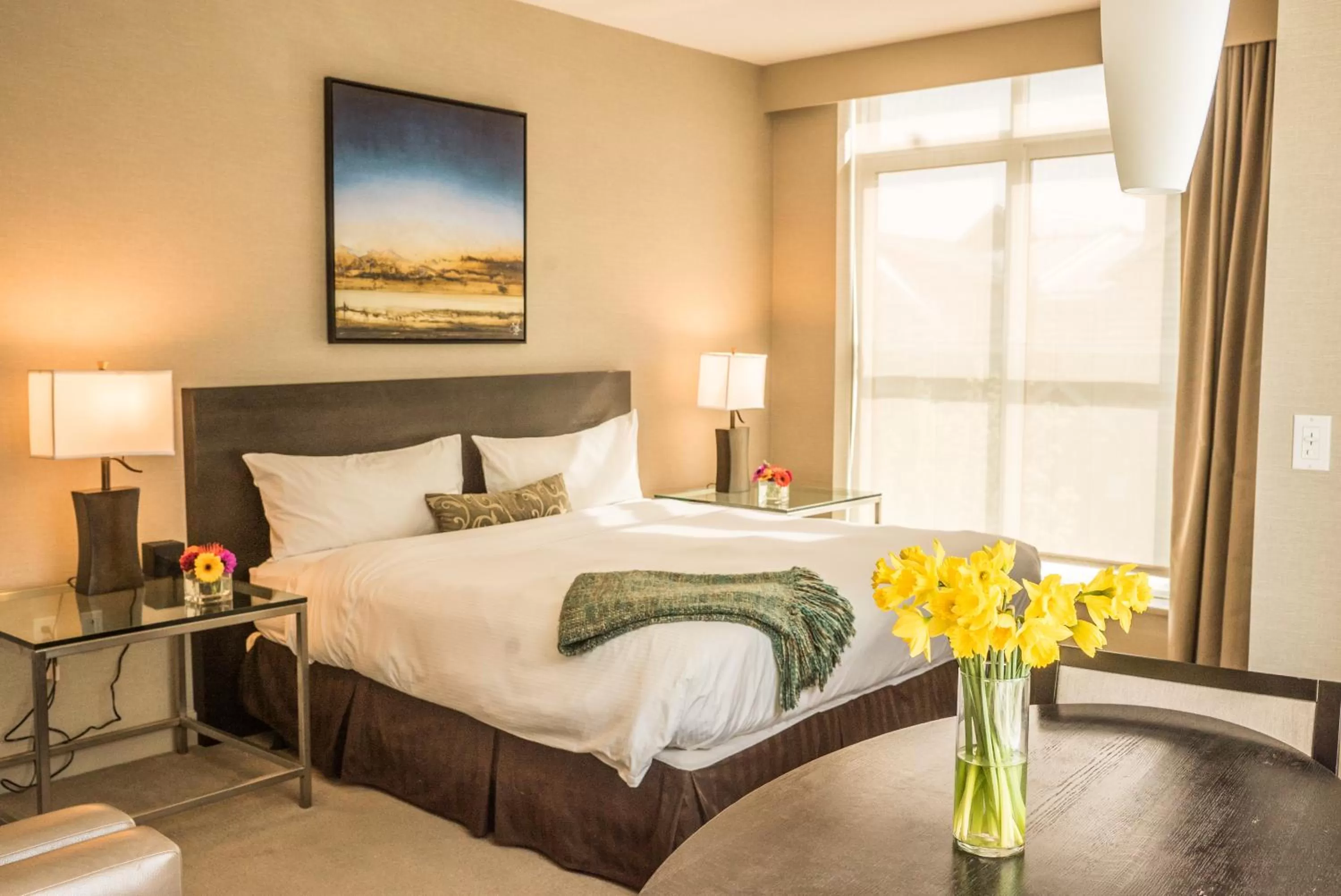 Bed in The Sidney Pier Hotel & Spa