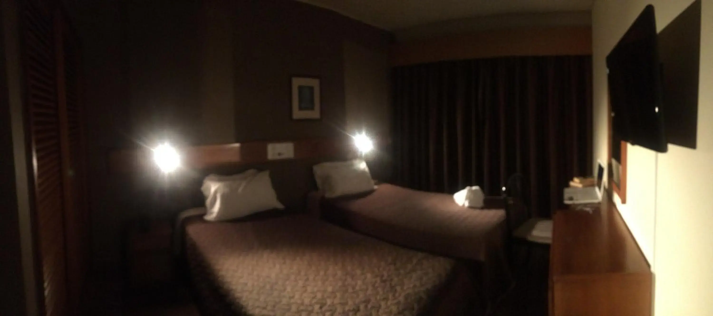 Bed in Hotel Meia Lua