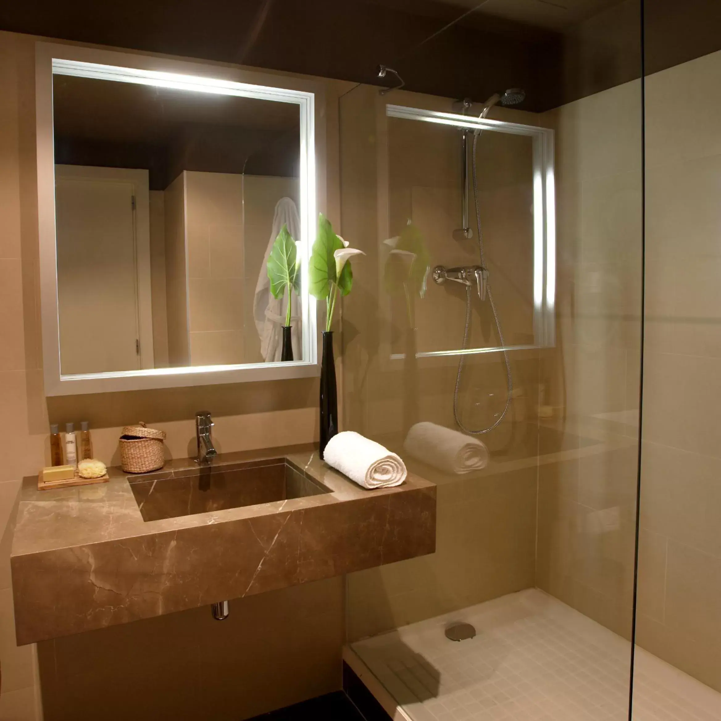 Bathroom in Qgat Restaurant Events & Hotel