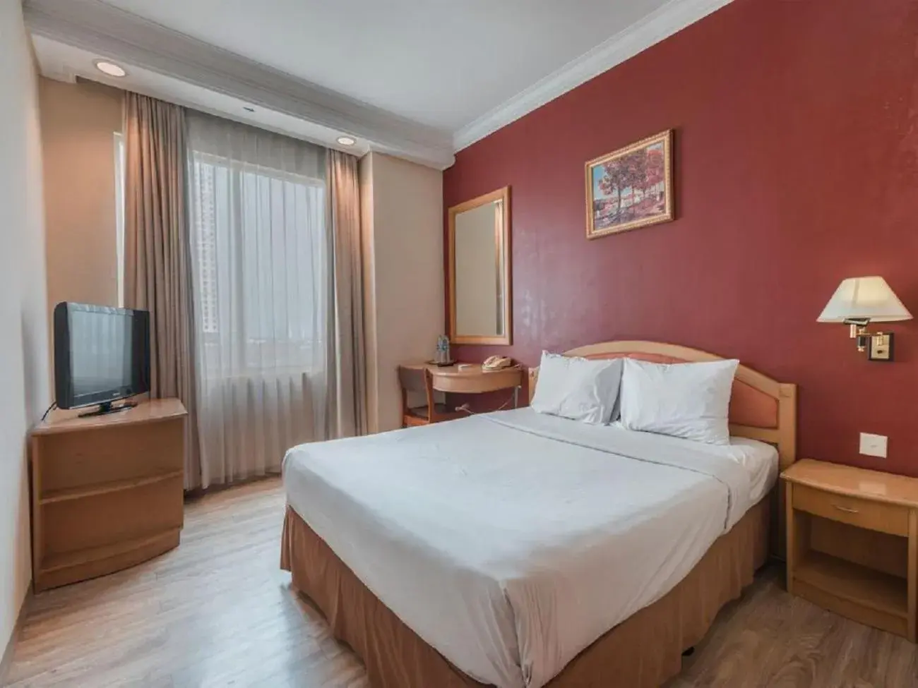 Bed in Hotel Bulevar Tanjung Duren Jakarta