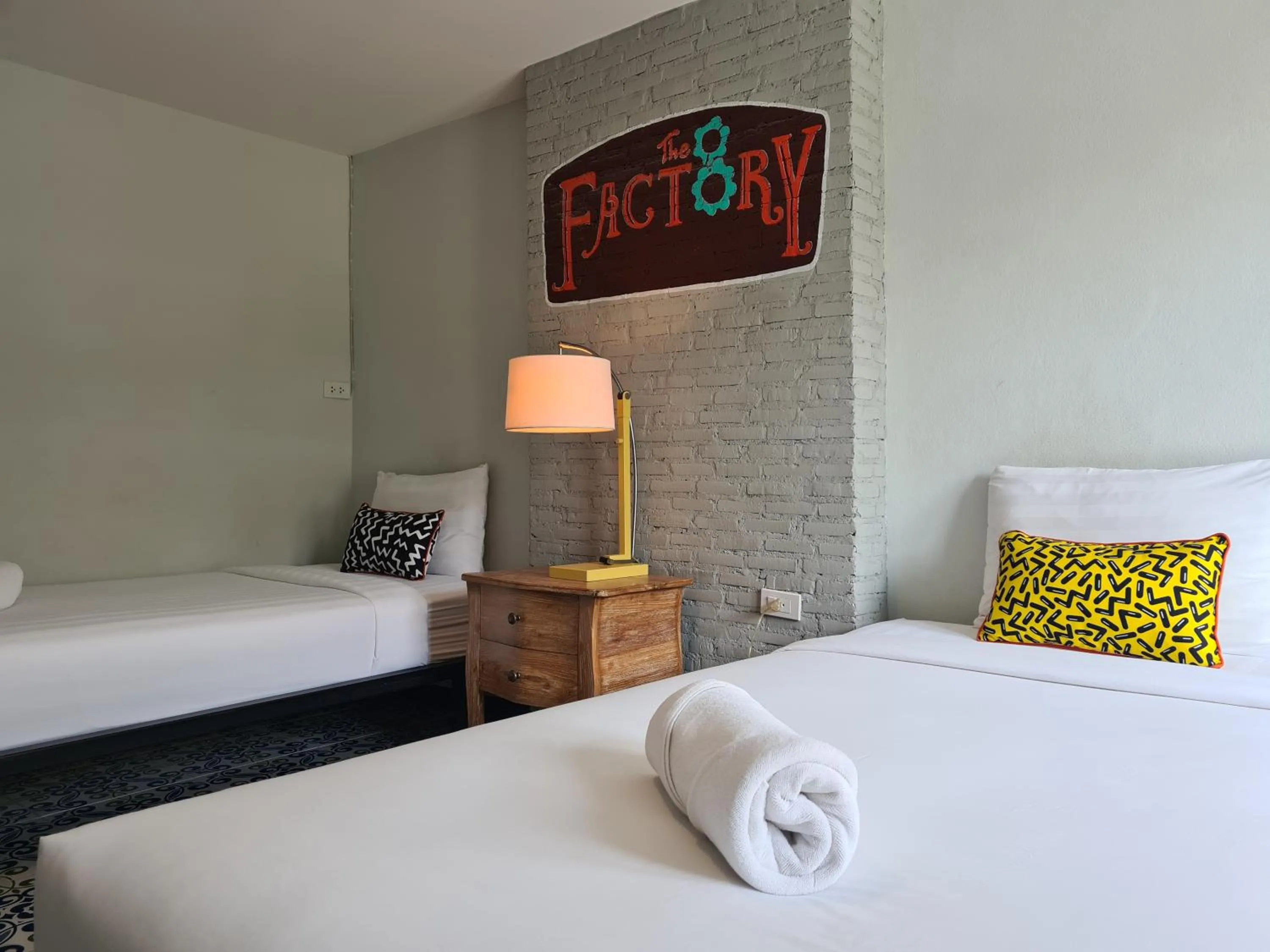 Bed in The 8 Factory Hotel Phitsanulok
