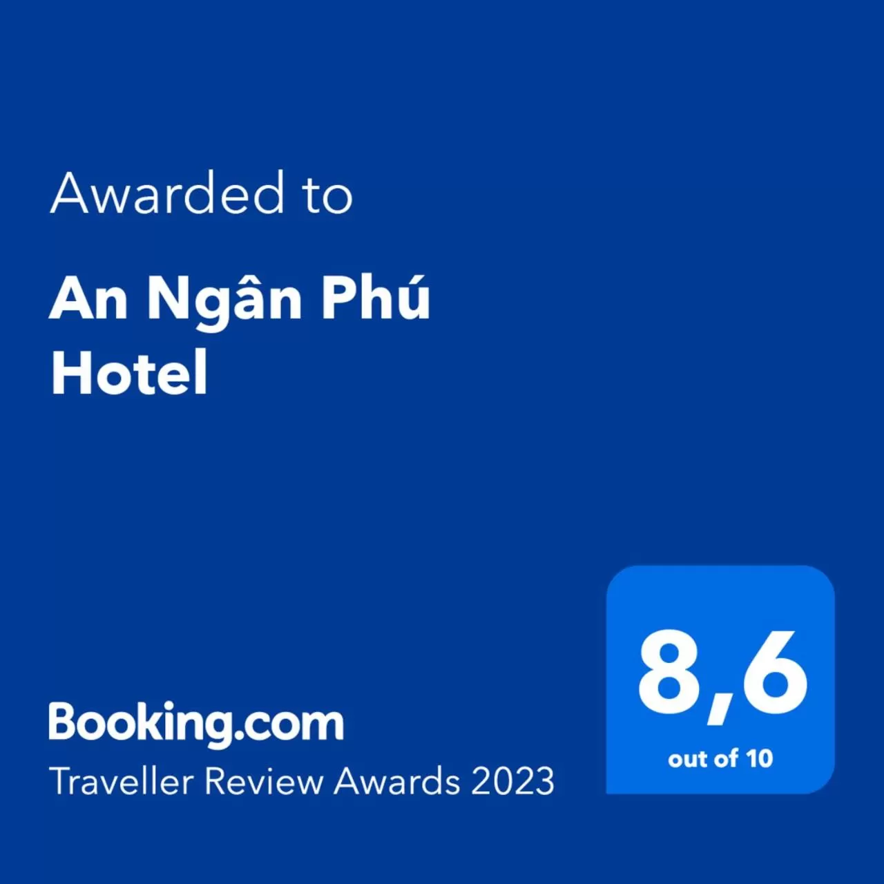 Certificate/Award in An Ngân Phú Hotel