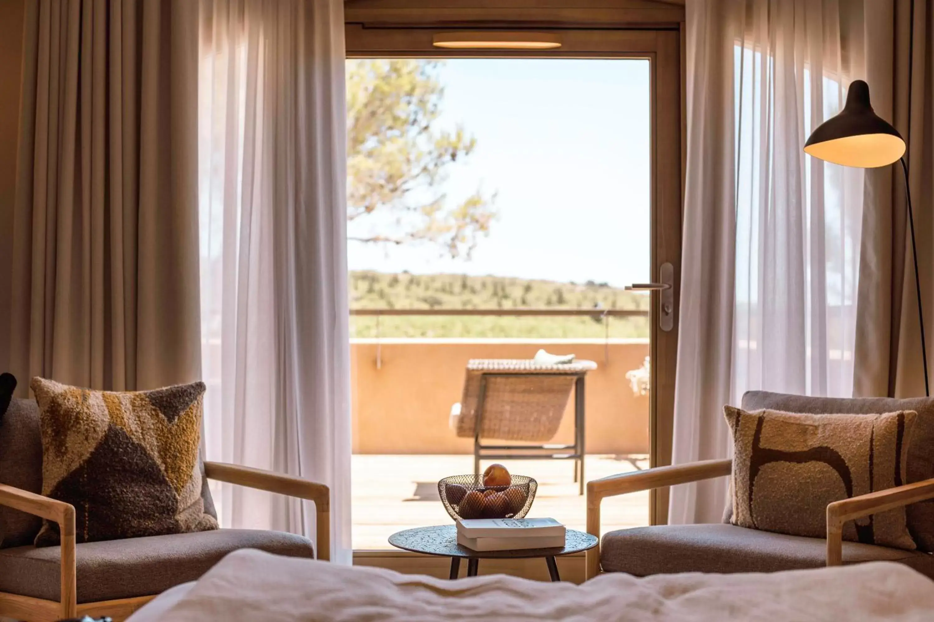 Seating Area in Château L'Hospitalet Wine Resort Beach & Spa