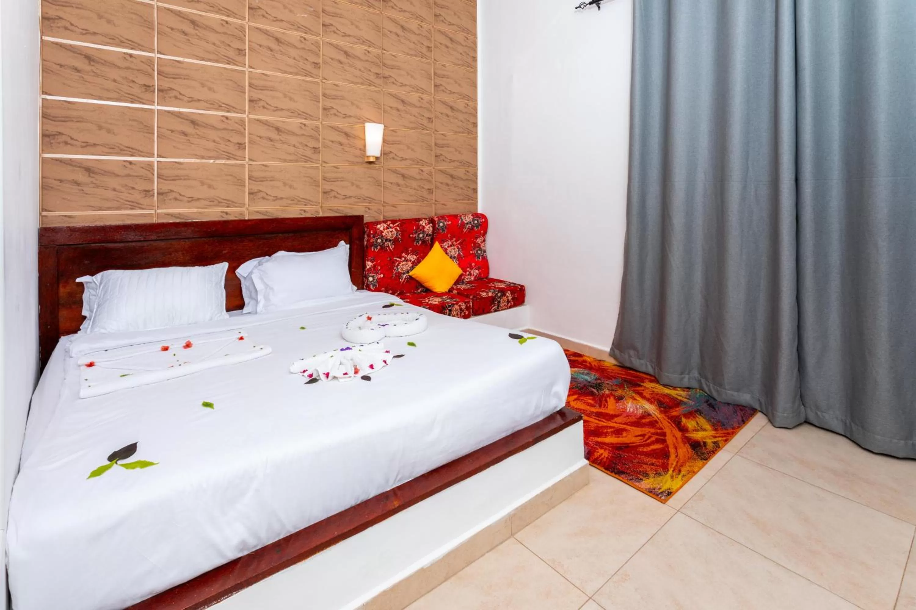 Bed in Canary Nungwi Hotel & Free SPA