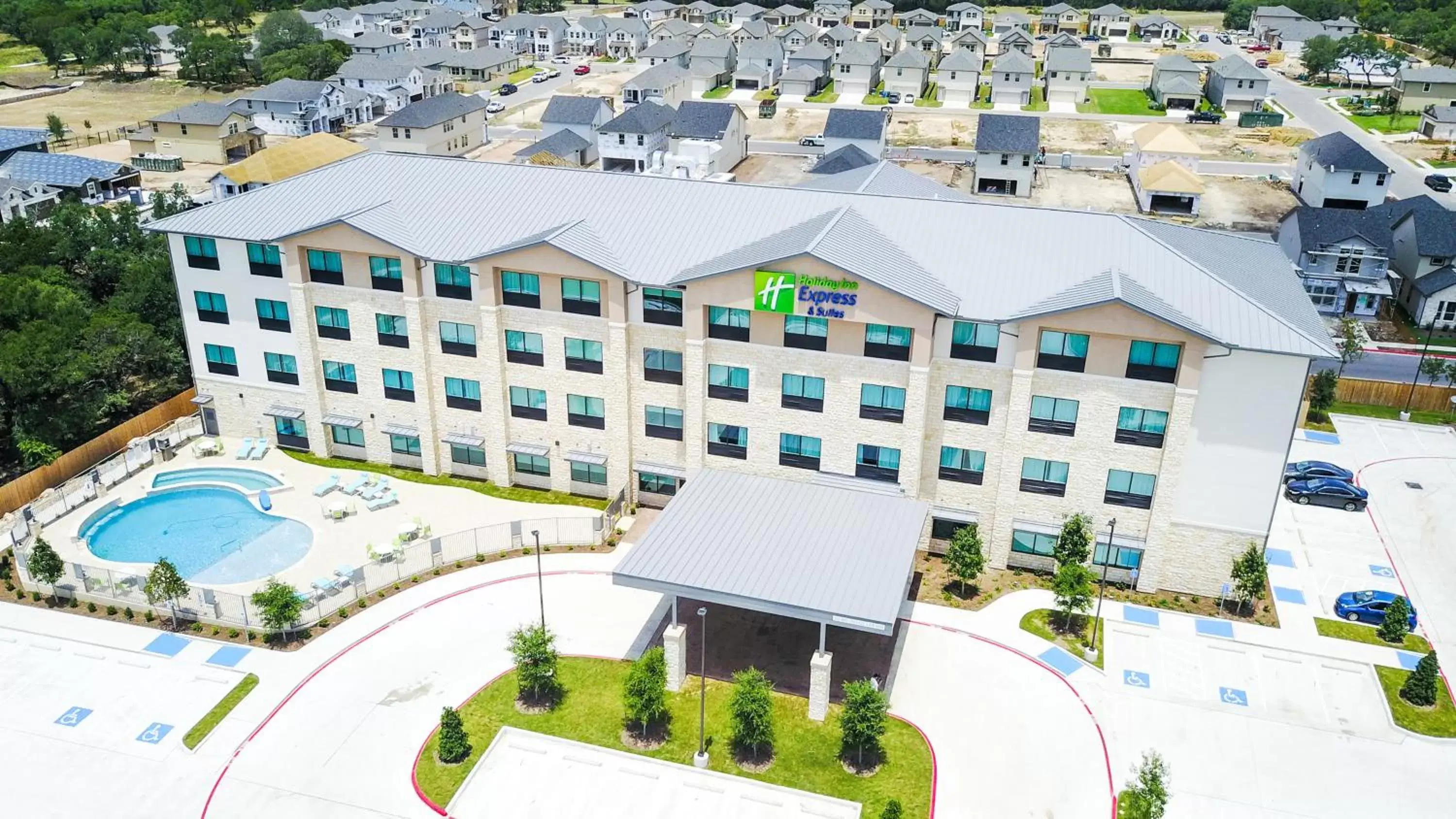 Property building, Bird's-eye View in Holiday Inn Express & Suites - Dripping Springs - Austin Area, an IHG Hotel