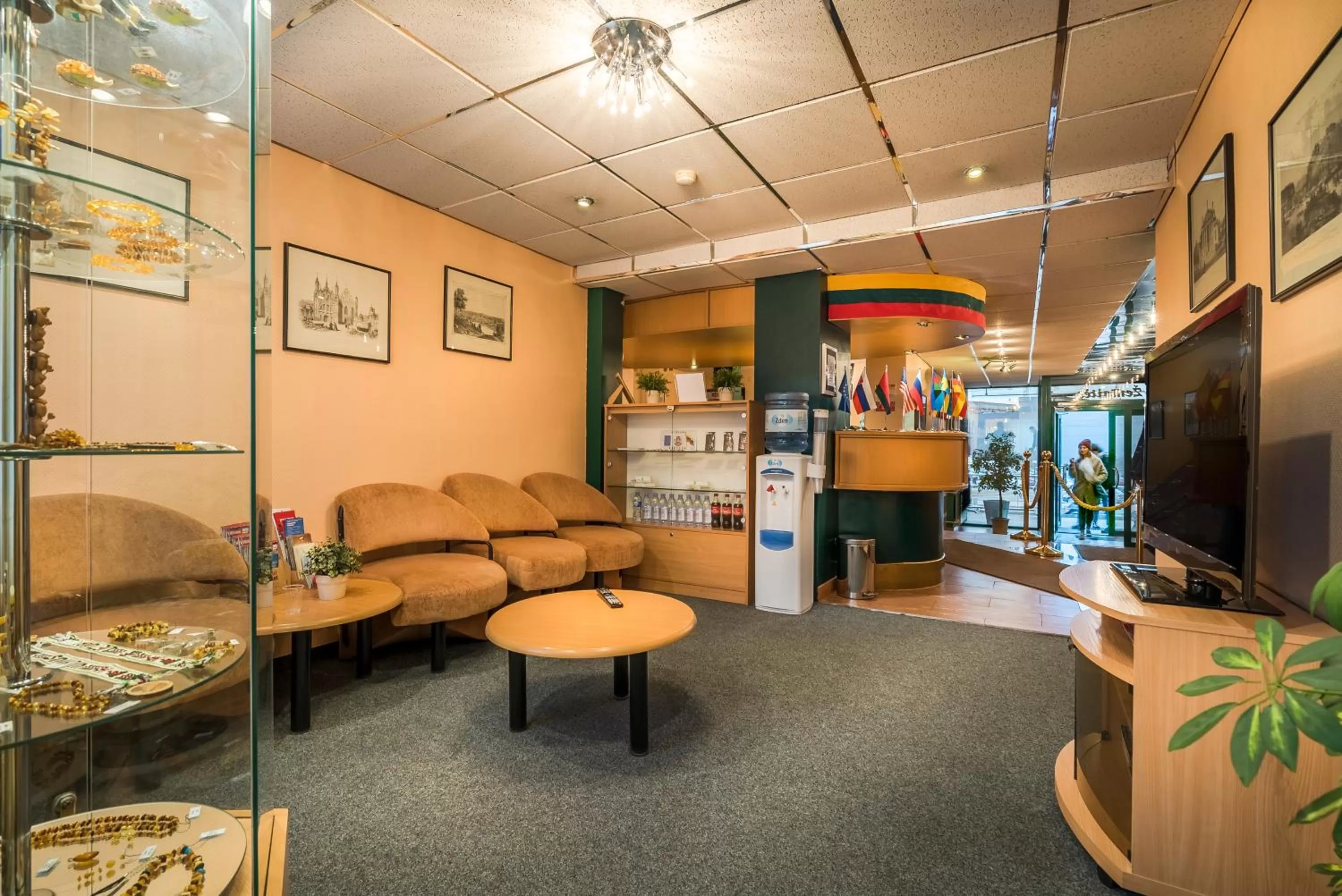 Lobby or reception in Hotel Zemaites