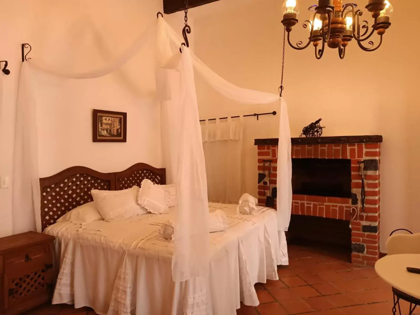 Bed in Posada Los Alcatraces