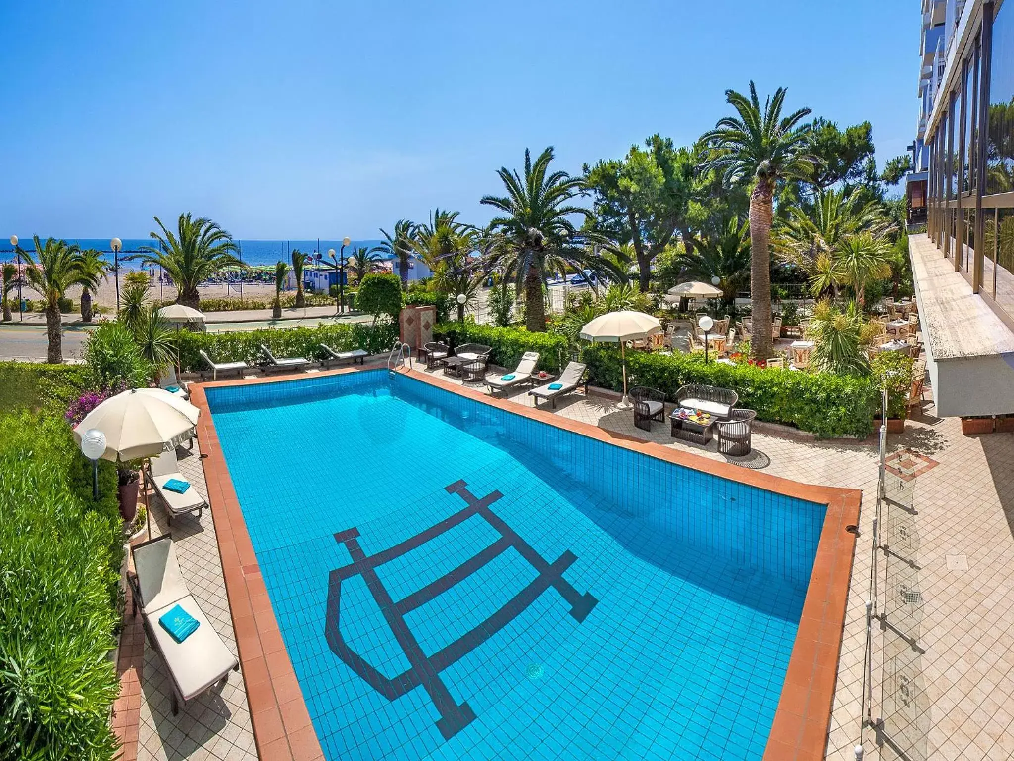 Pool View in Hotel Corallo