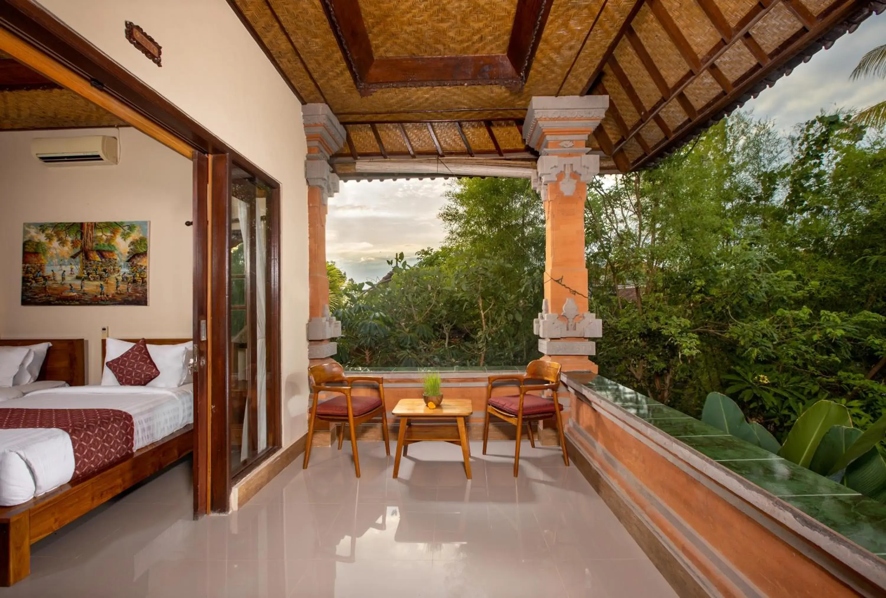 Balcony/Terrace in Uma Sari Cottage