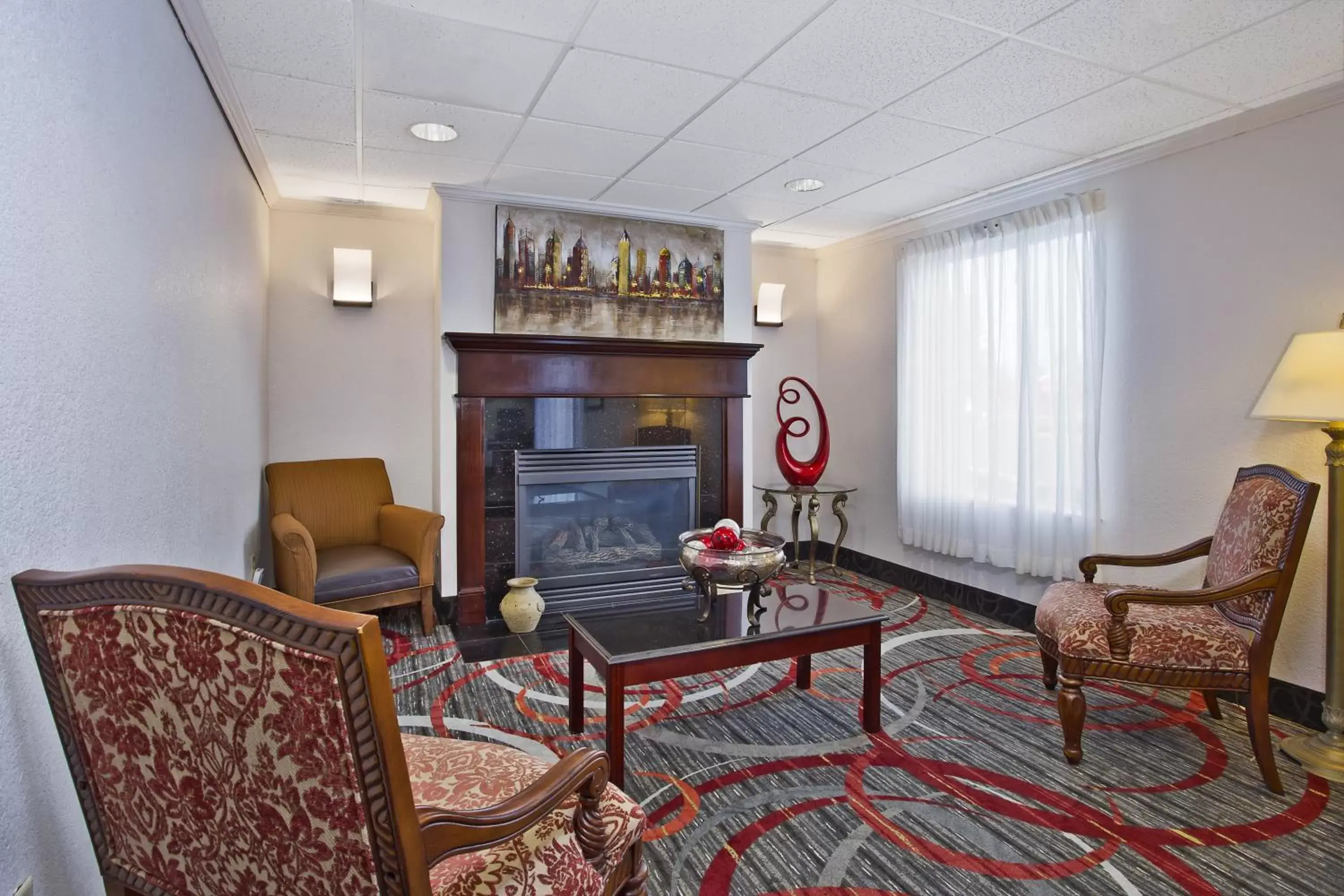 Property building, Seating Area in Holiday Inn Express Hotel & Suites Columbus Southeast Groveport, an IHG Hotel