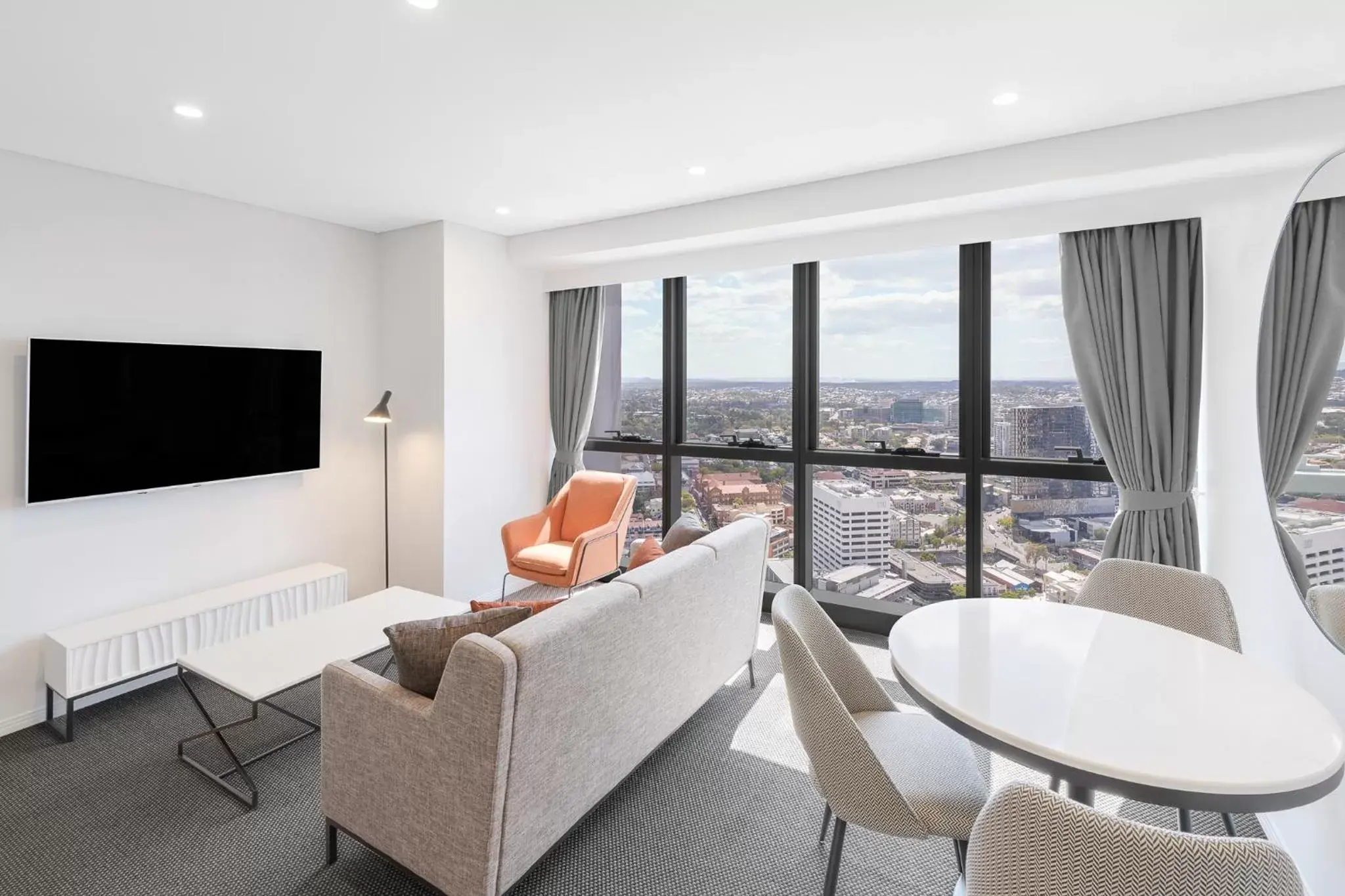 TV and multimedia, Seating Area in Meriton Suites Adelaide Street, Brisbane