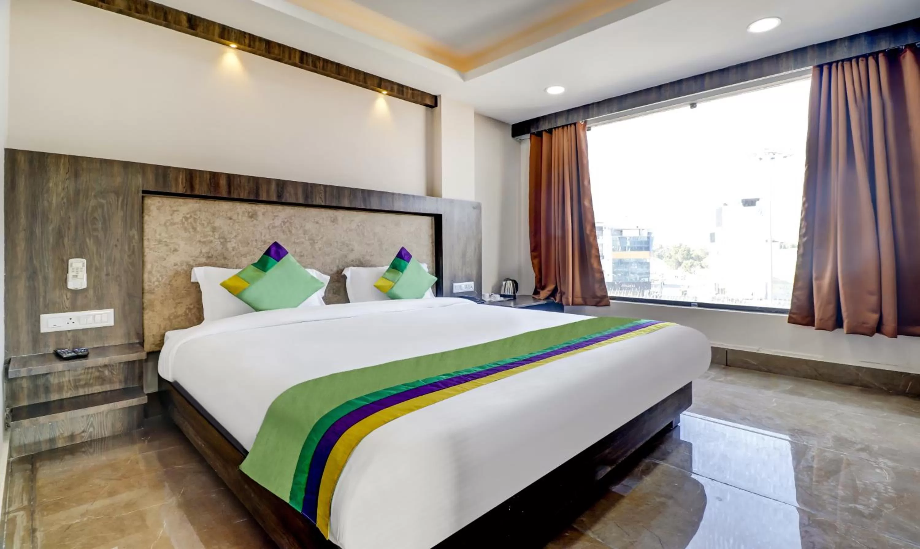 Bed in Hotel Bikalal, Bikaner