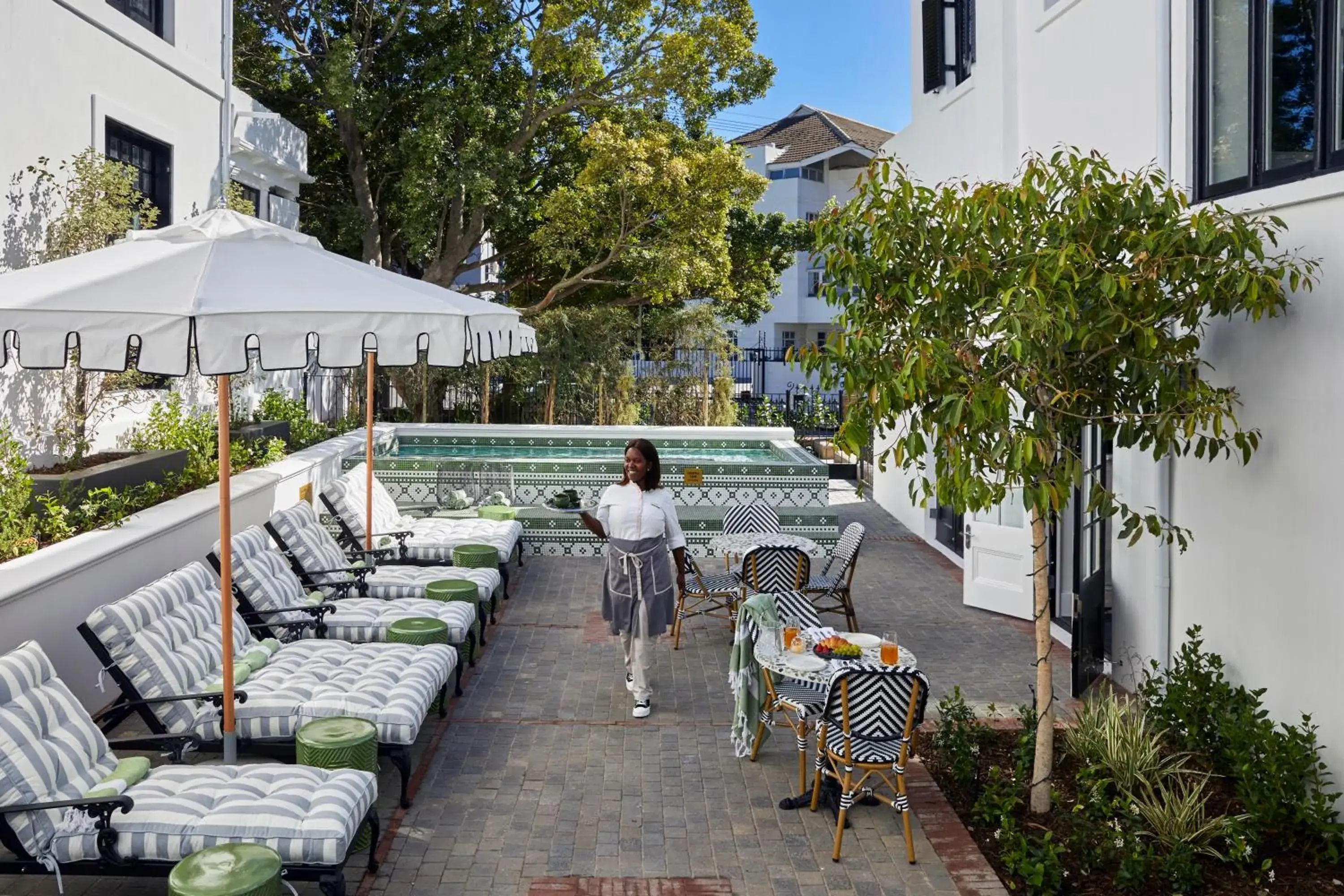 Pool view in Cape Cadogan Boutique Hotel