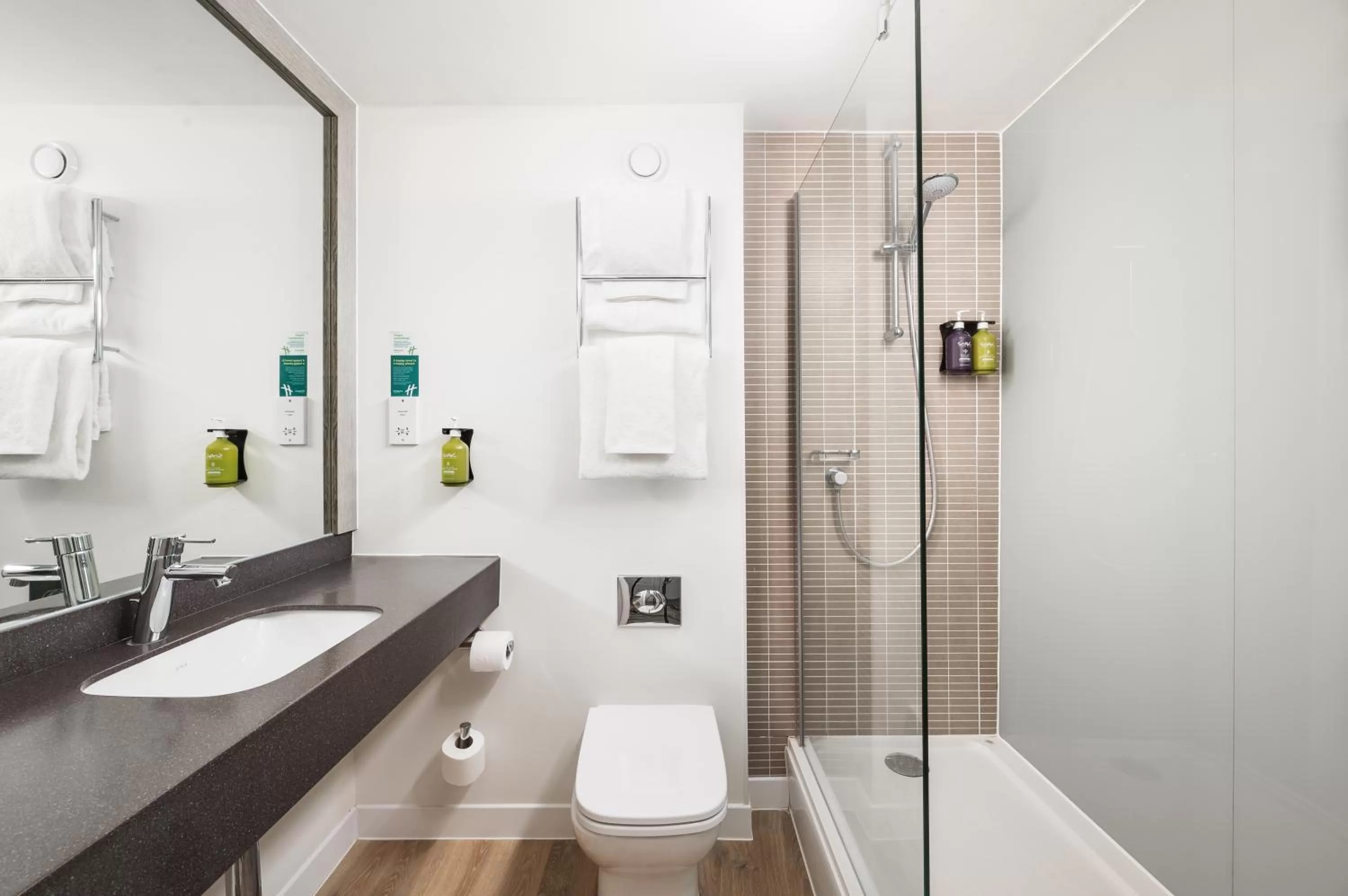 Shower in Holiday Inn Rochester-Chatham by IHG