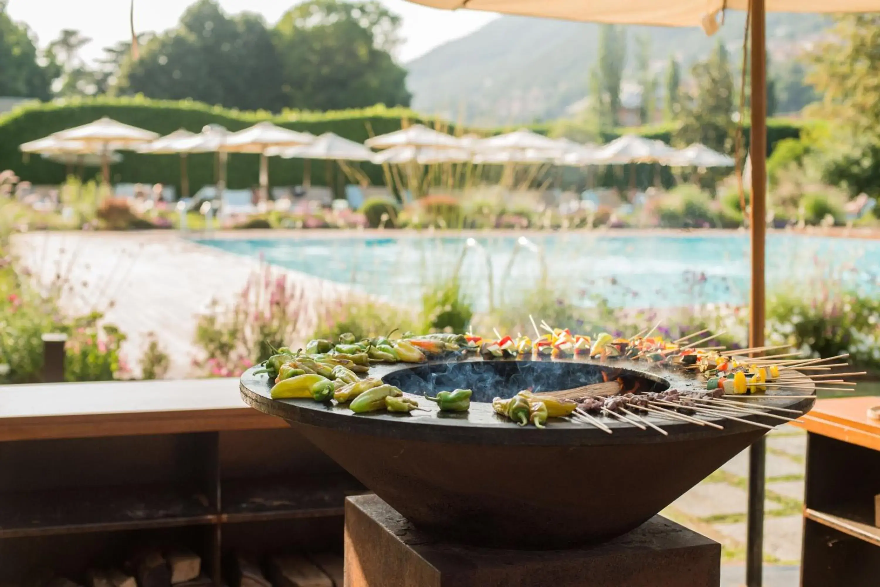 Swimming pool in Sheraton Lake Como Hotel