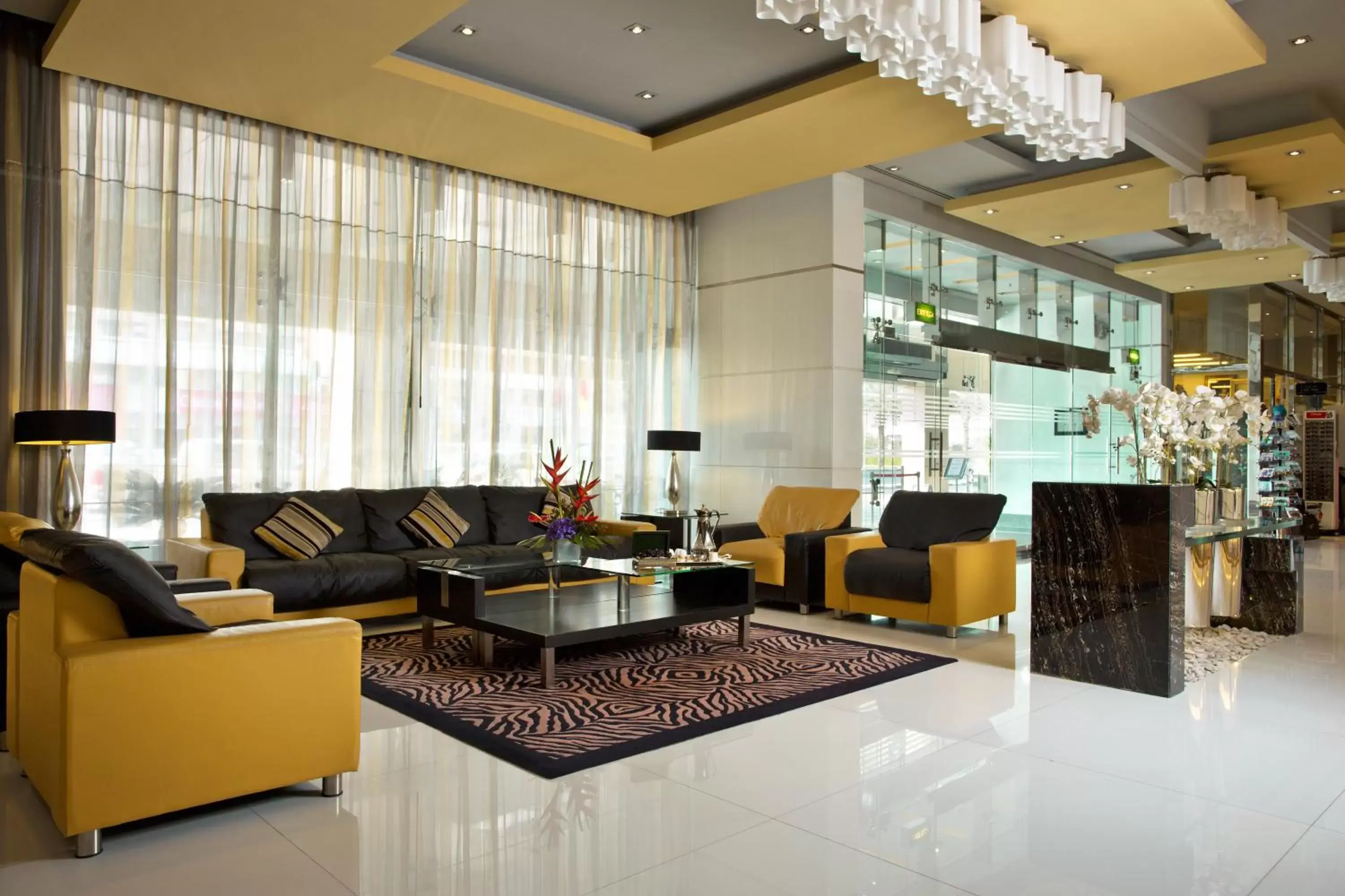 Lobby or reception in TIME Grand Plaza Hotel, Dubai Airport