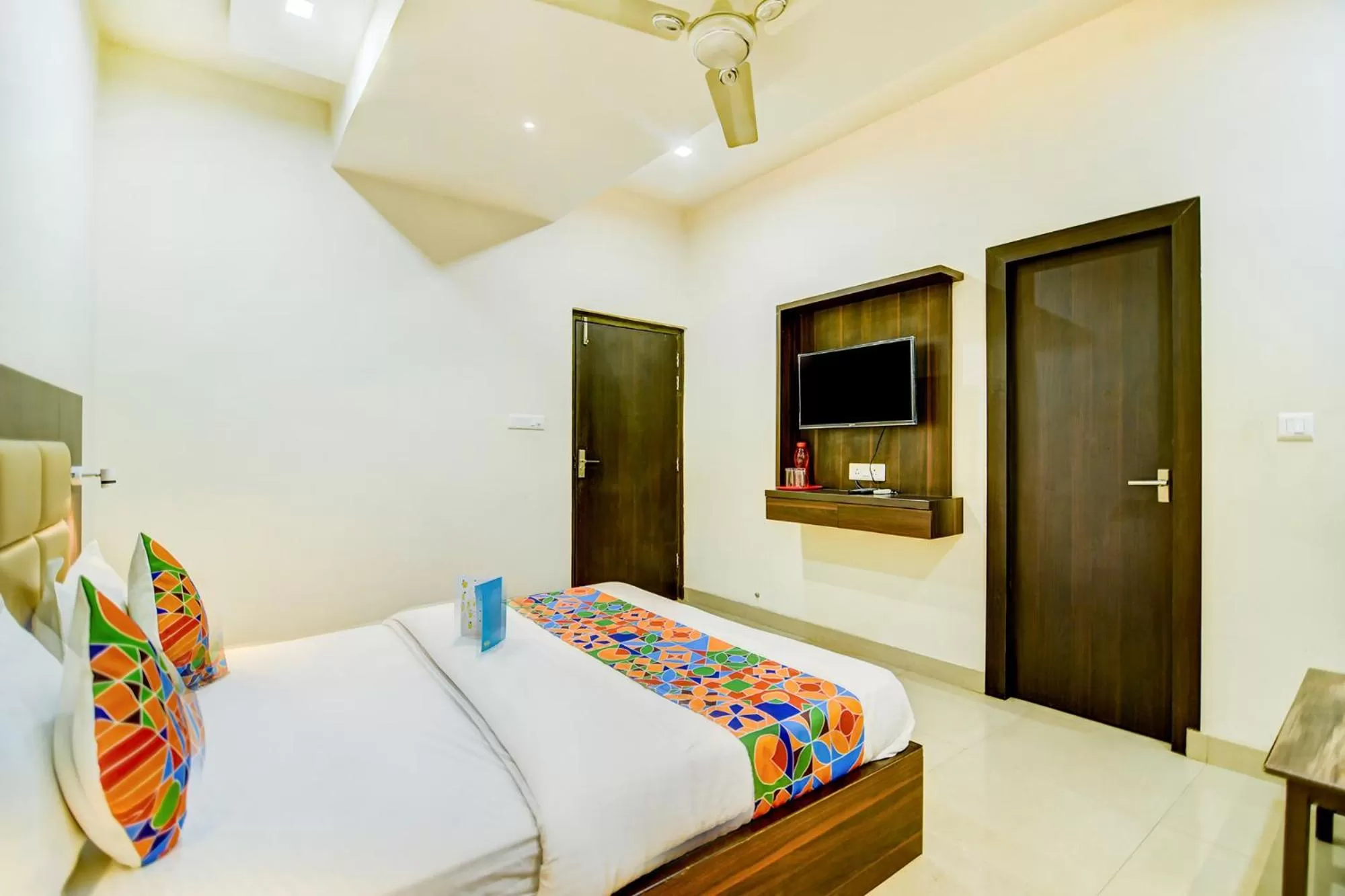 Bedroom, Bed in FabHotel Solitaire Inn Tilak Nagar