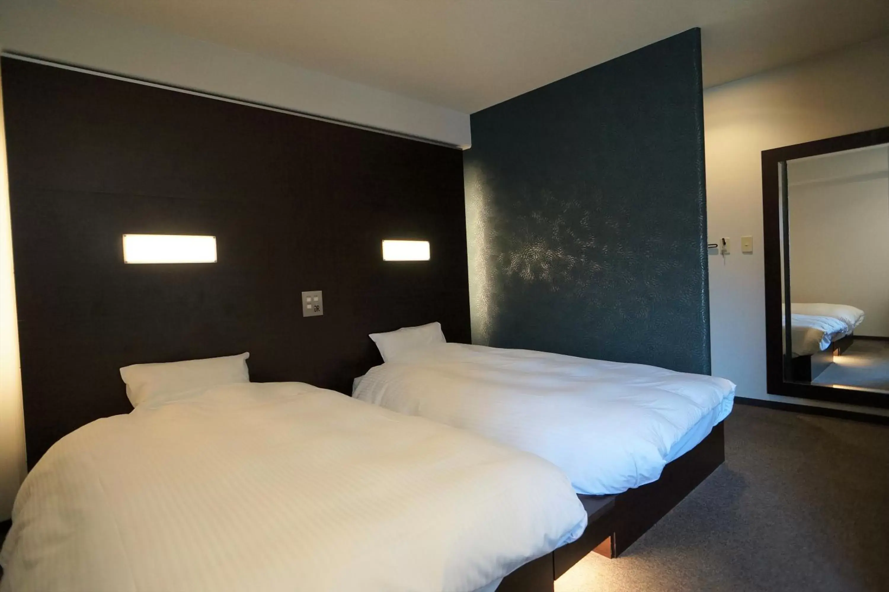 Photo of the whole room, Bed in Green Rich Hotel Hiroshima Shinkansenguchi (Artificial hot spring Futamata Yunohana)