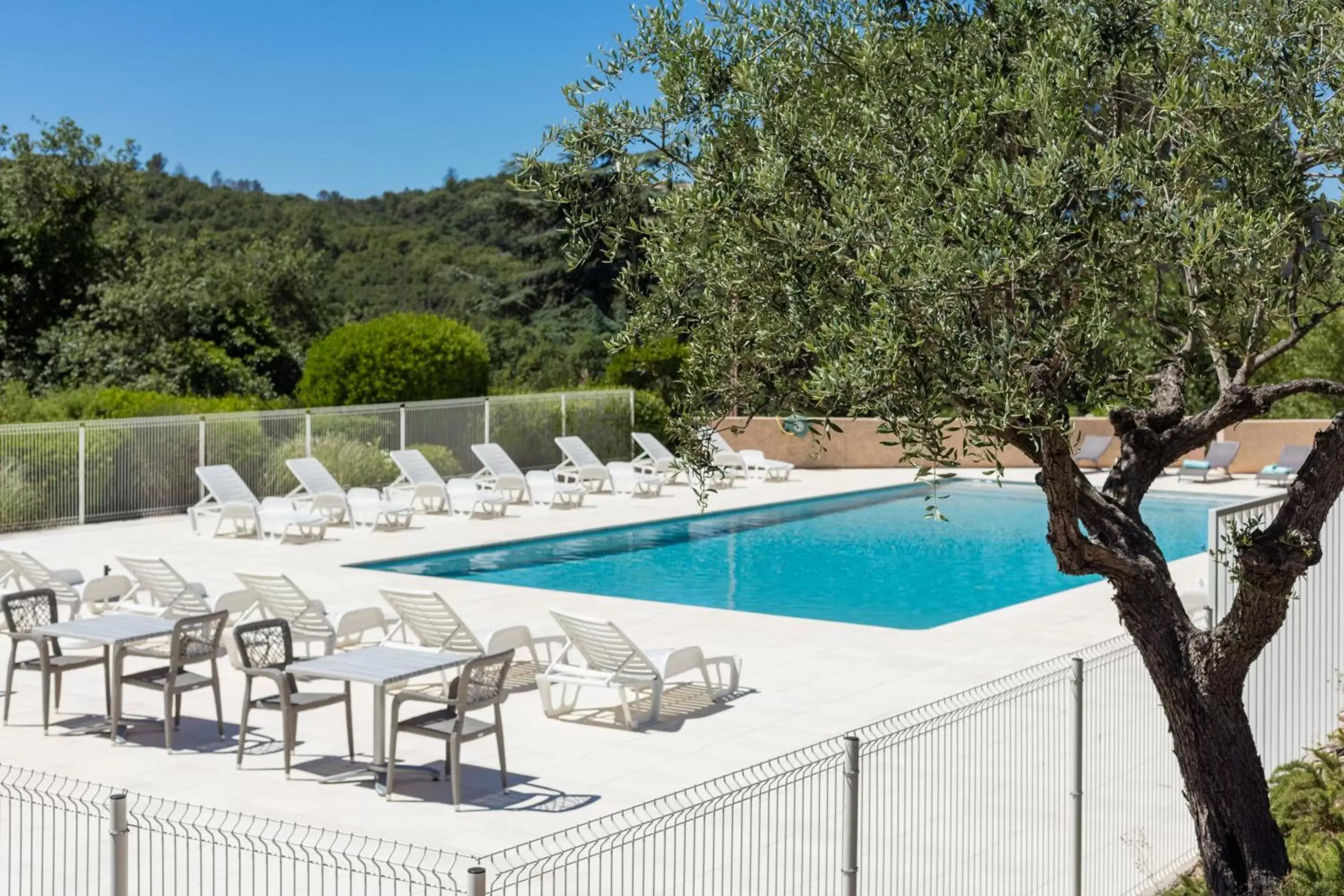 Swimming Pool in Garden & City Les Bastides de Grimaud