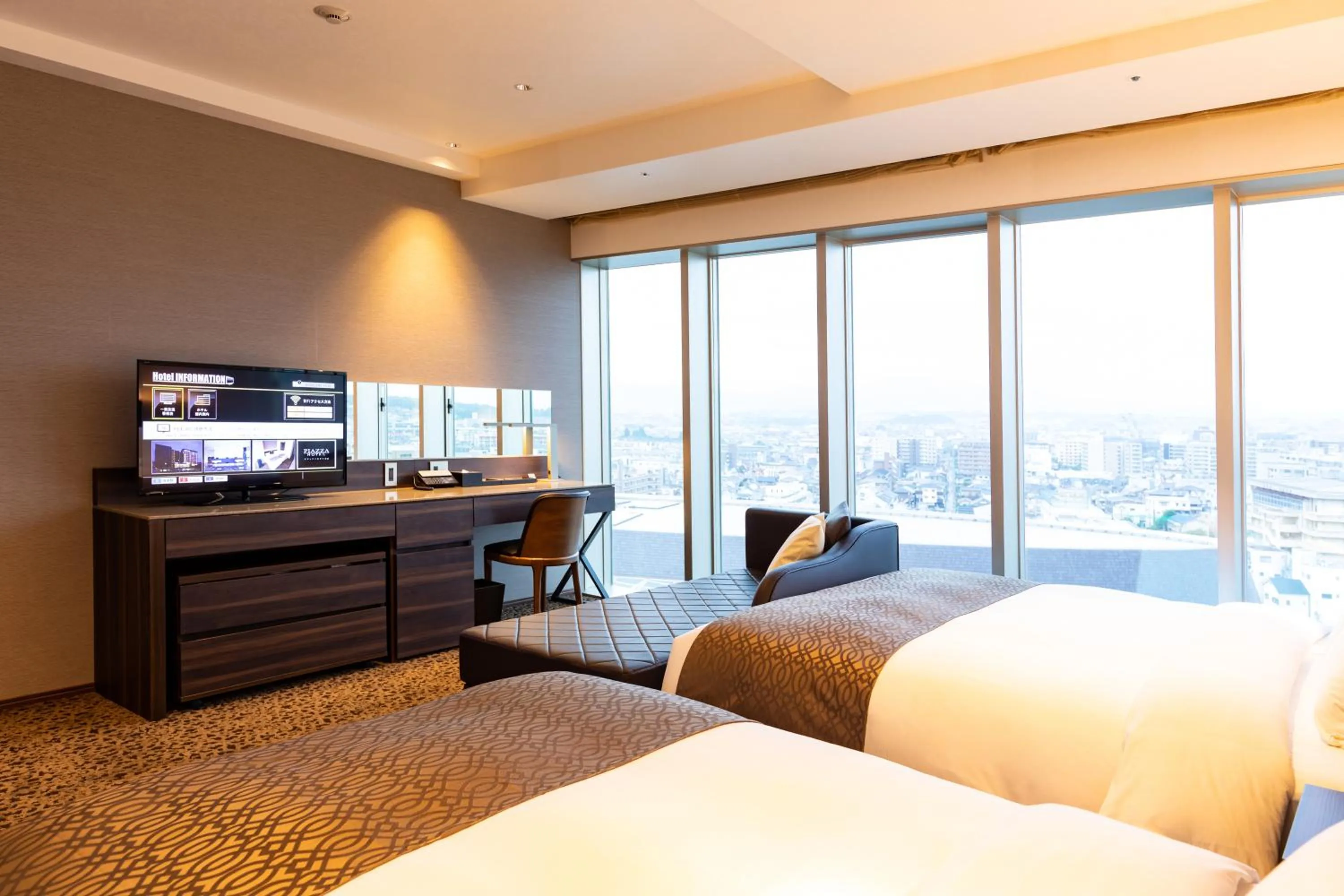 City view, Bed in Piazza Hotel Nara