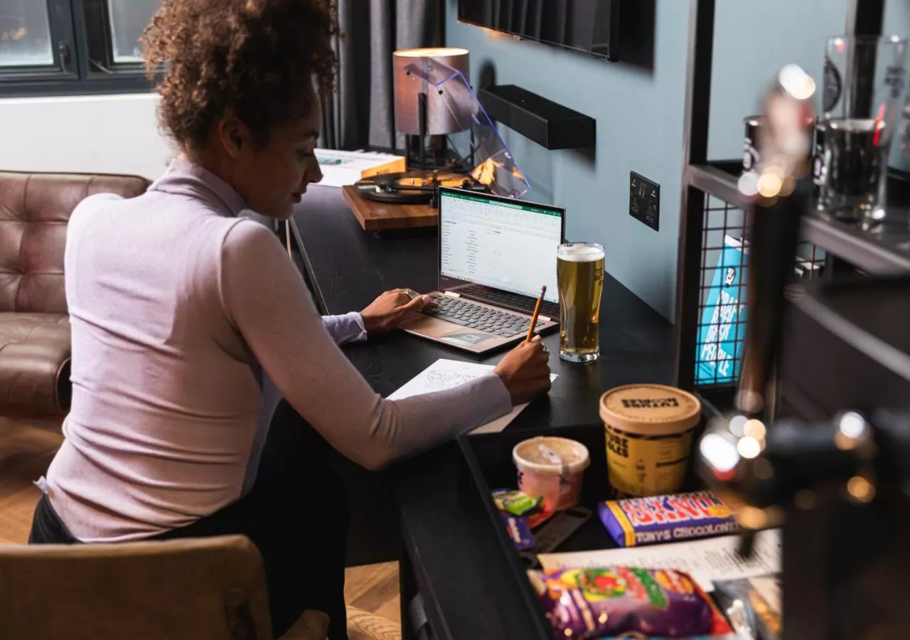 Seating area in BrewDog DogHouse Manchester