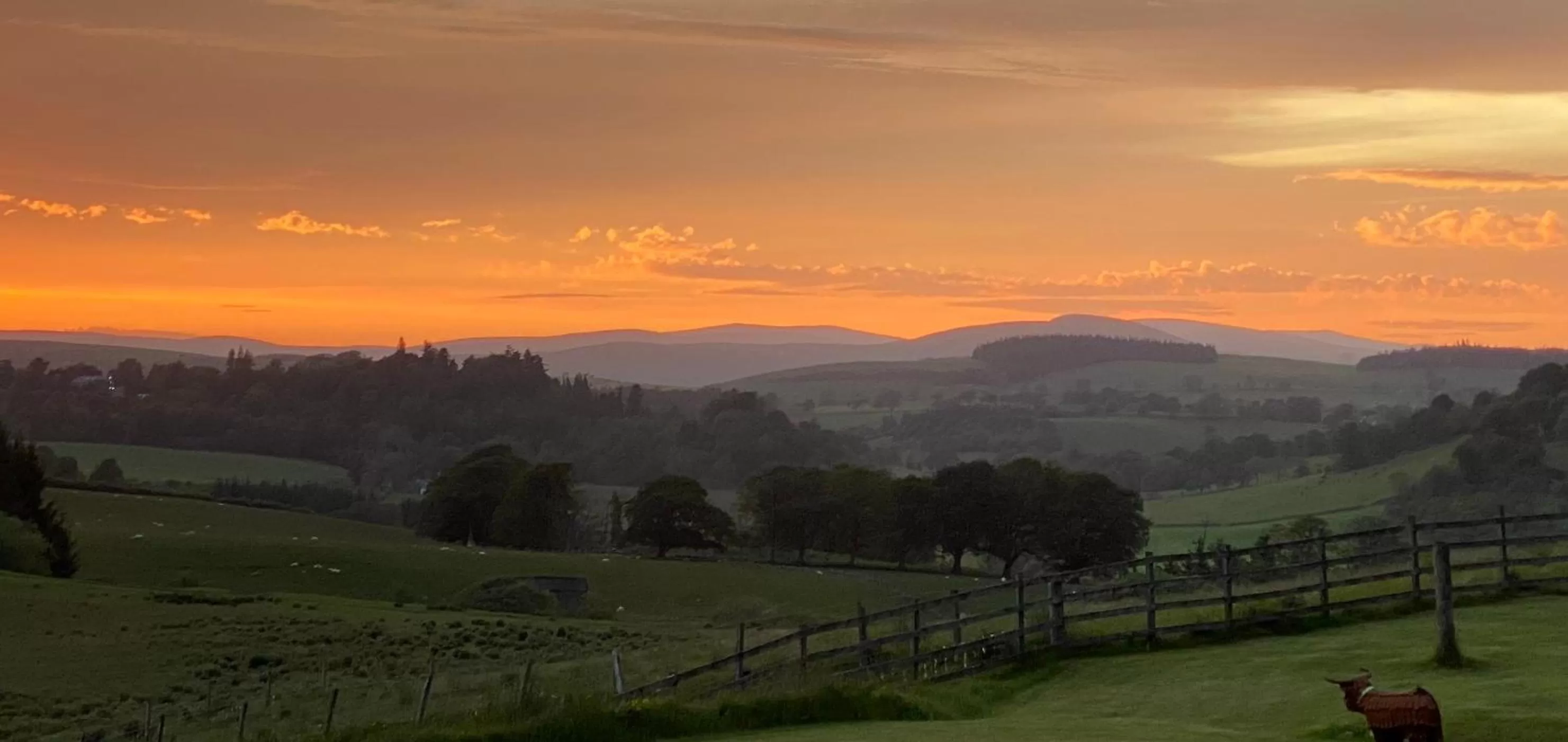 Sunset in Ladyurd Farmhouse