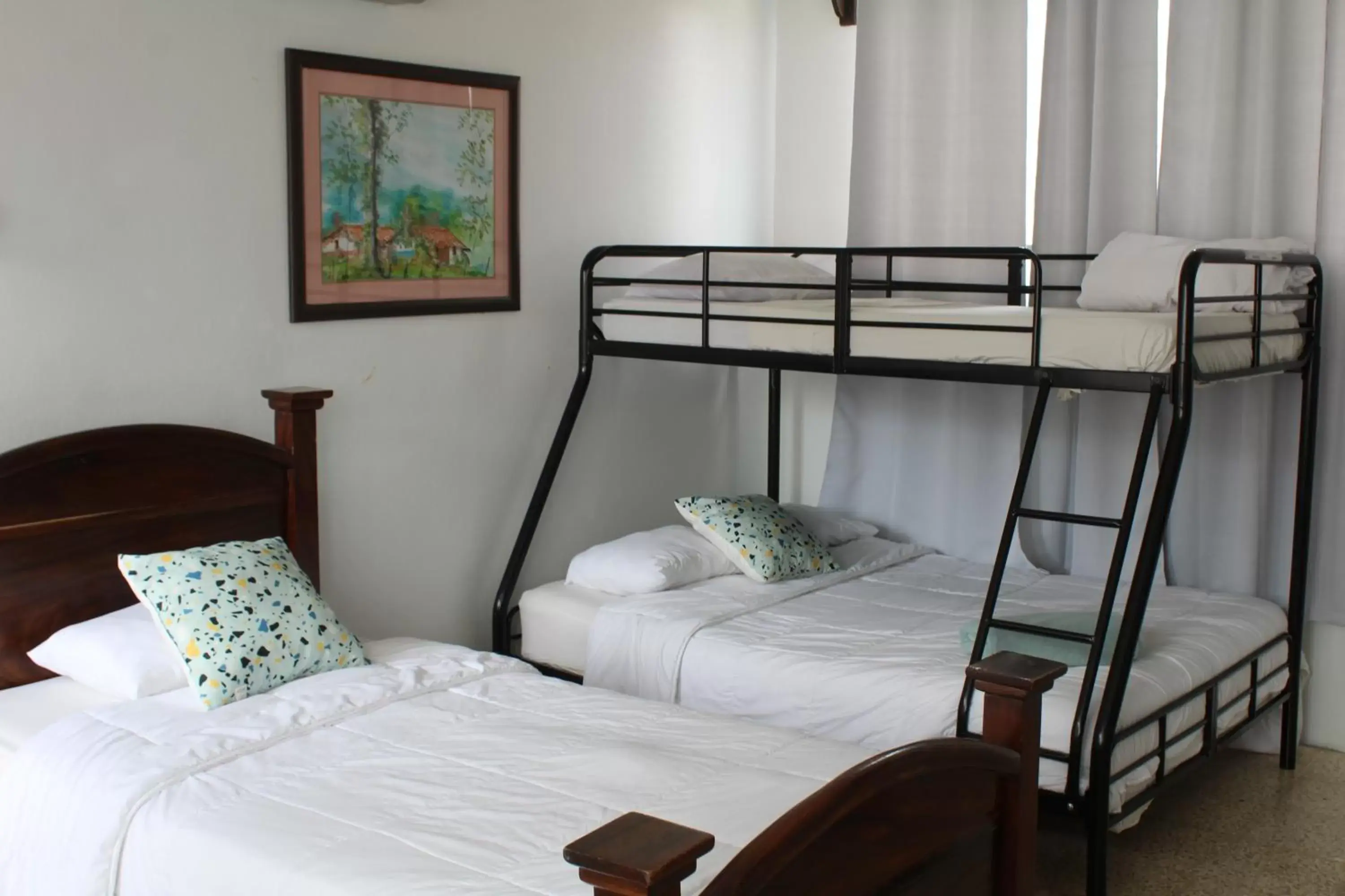 Bed, Bunk Bed in Hotel Cañas