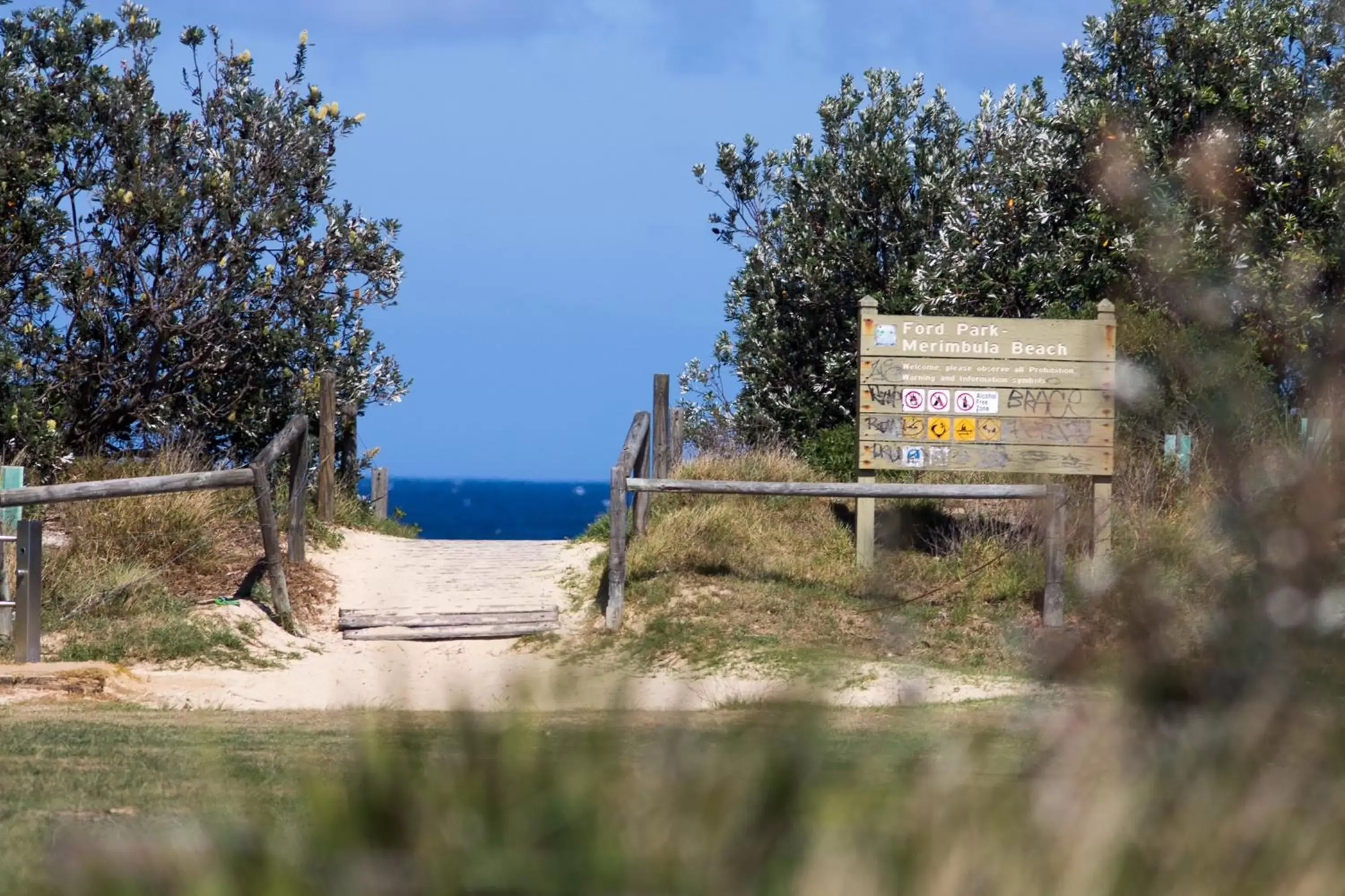 Beach in Sails Luxury Apartments Merimbula