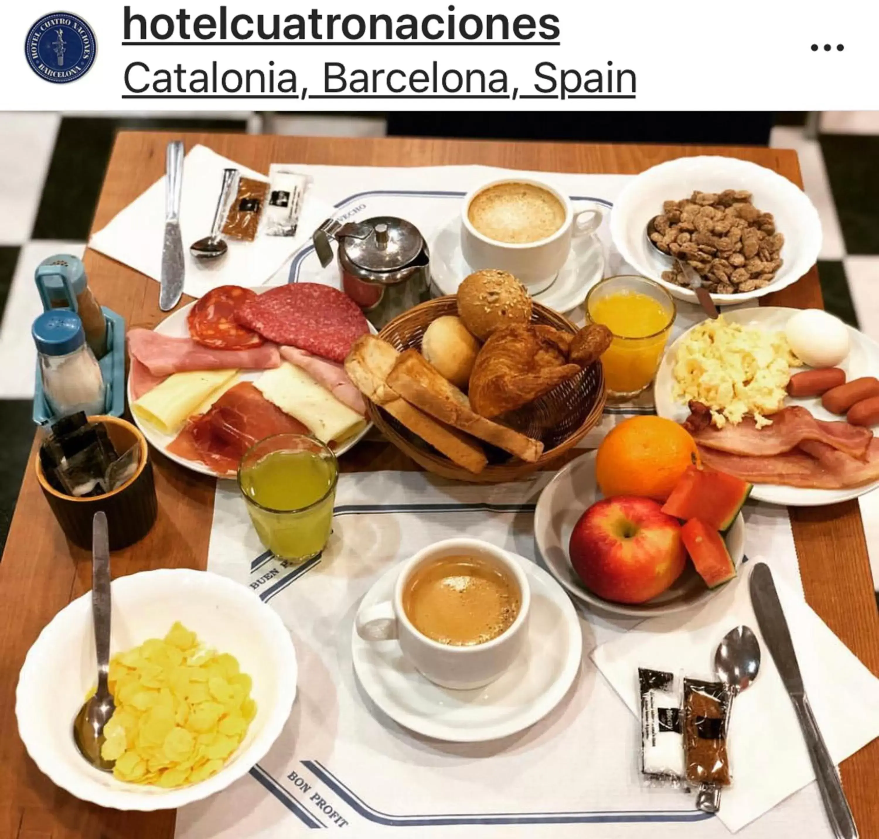 Food and drinks in Cuatro Naciones