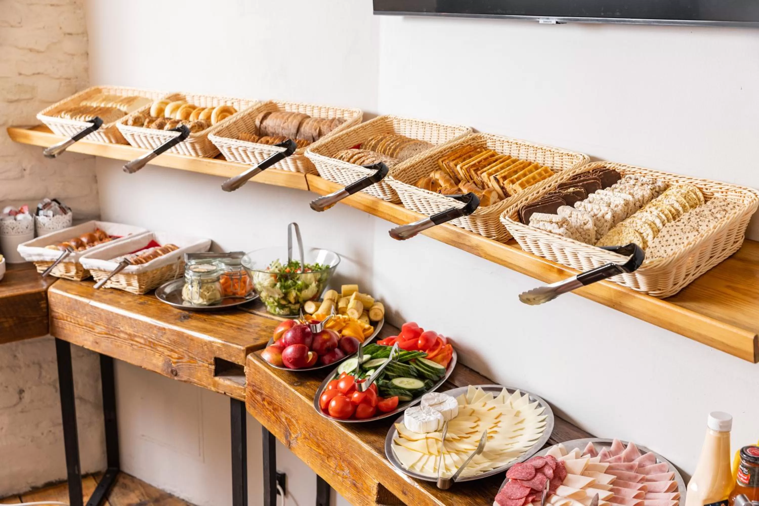 Buffet breakfast in Sophie's Hostel