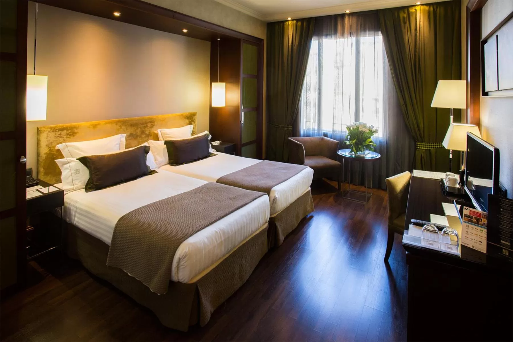 Bed in Hotel Barcelona Center