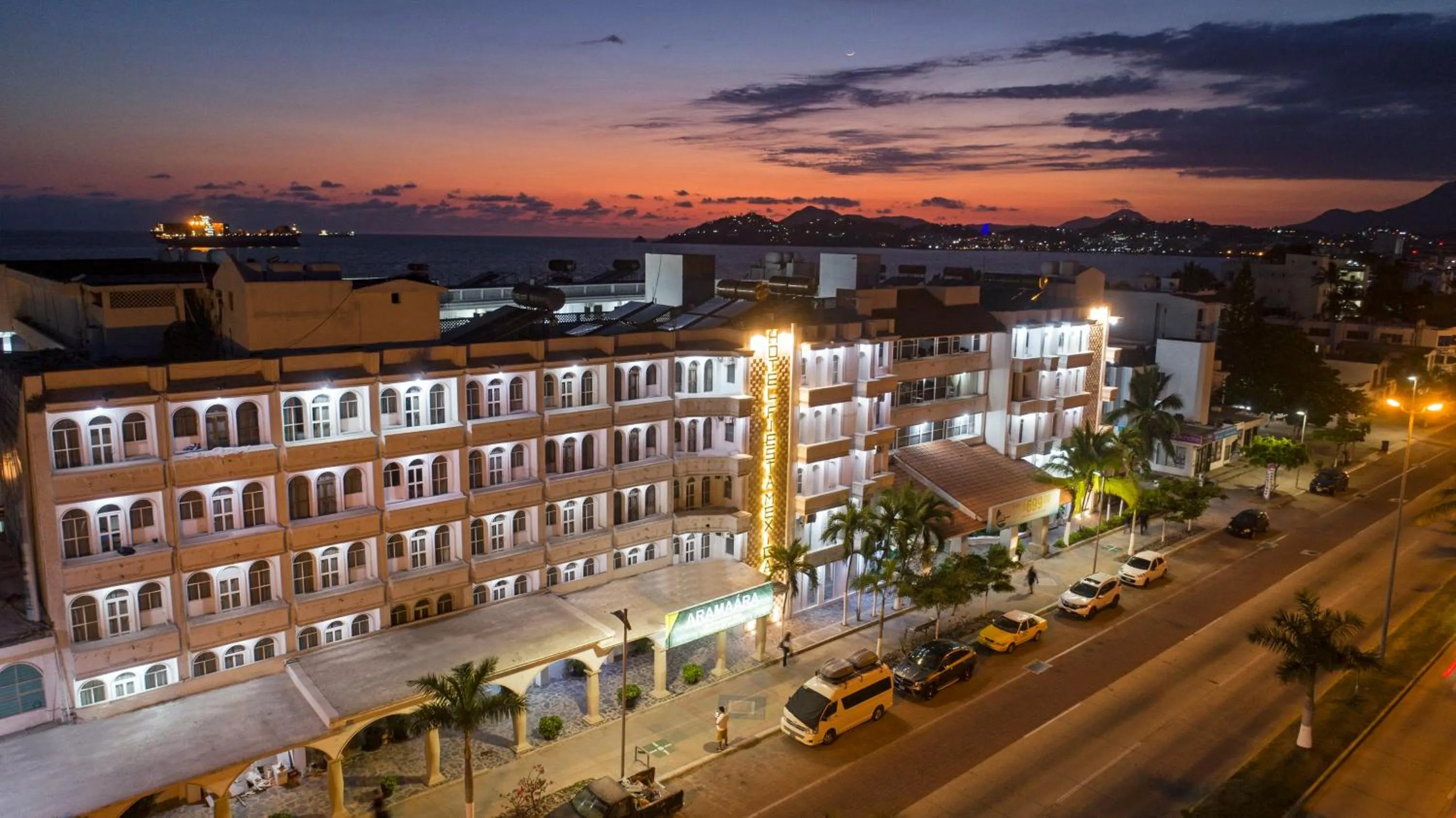 Sunset in Hotel Fiesta Mexicana