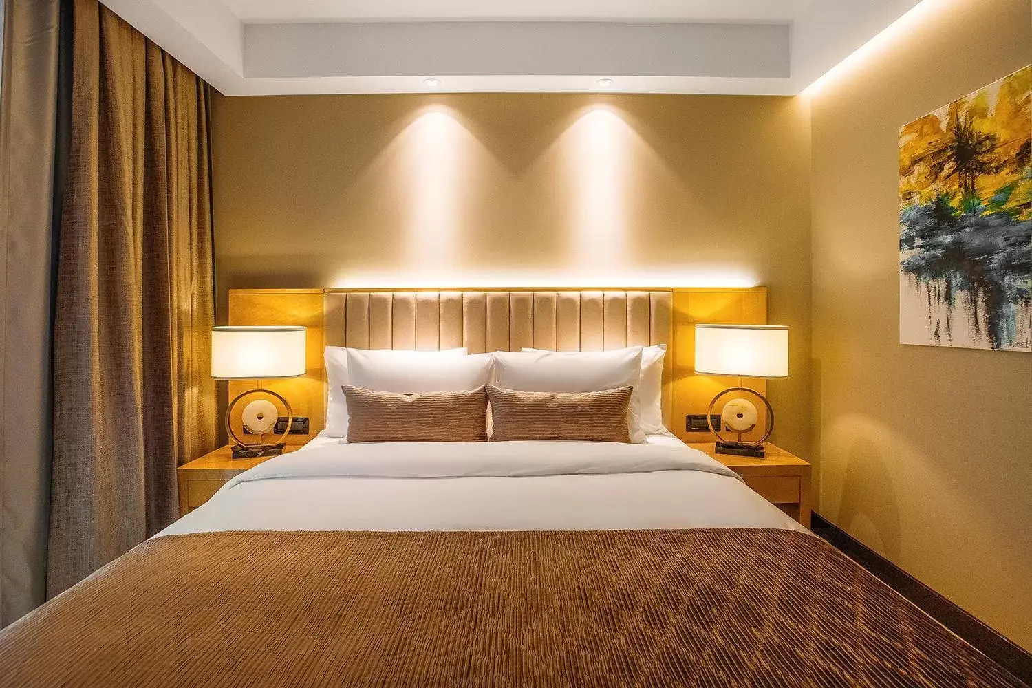 Bed in Marjan Plaza Hotel Bed in Marjan Plaza Hotel